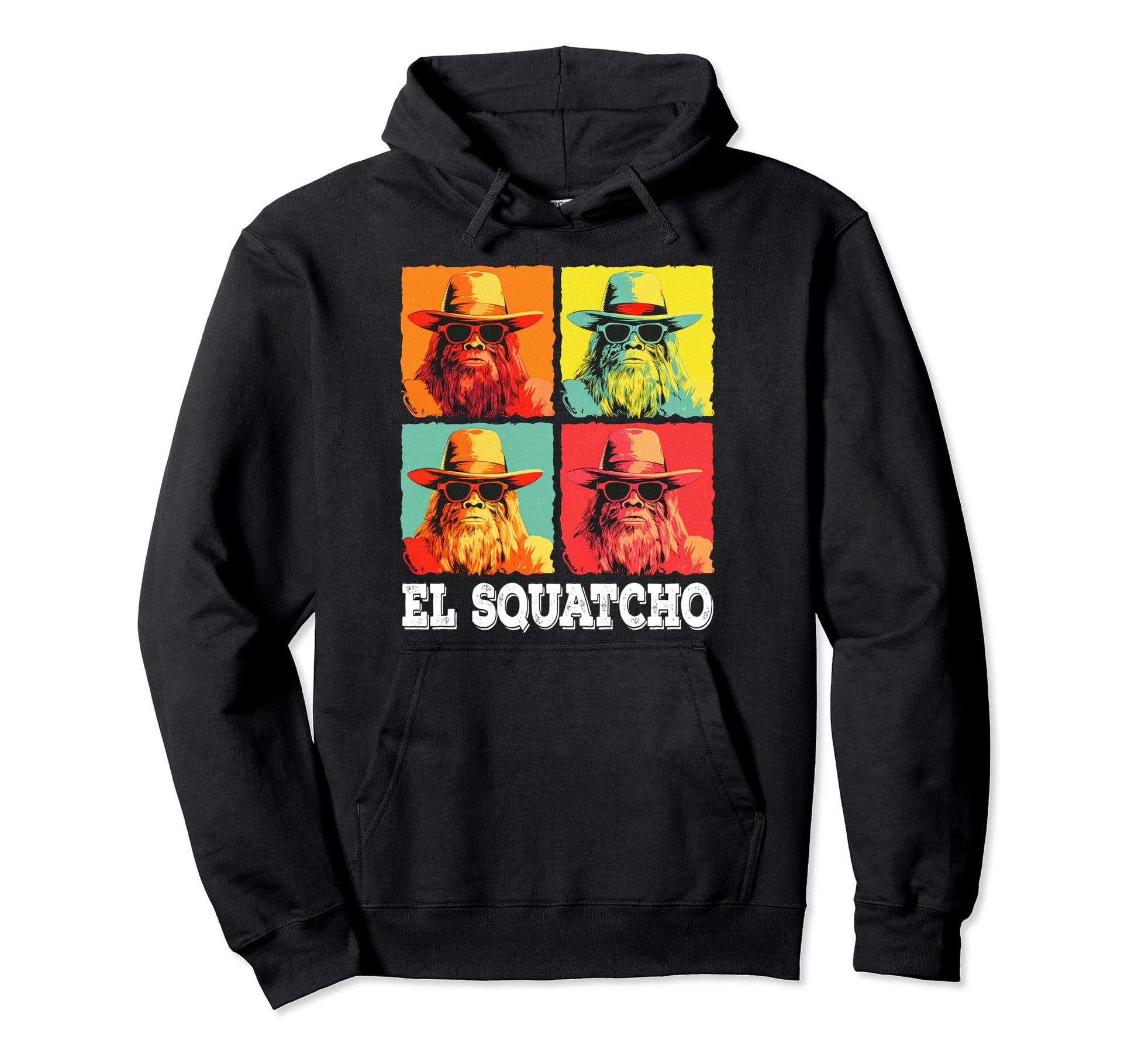 Funny Pop Art El Squatcho Hoodie - Casual Everyday Wear for Adults - T-Shirt, Sweatshirt, Hoodie