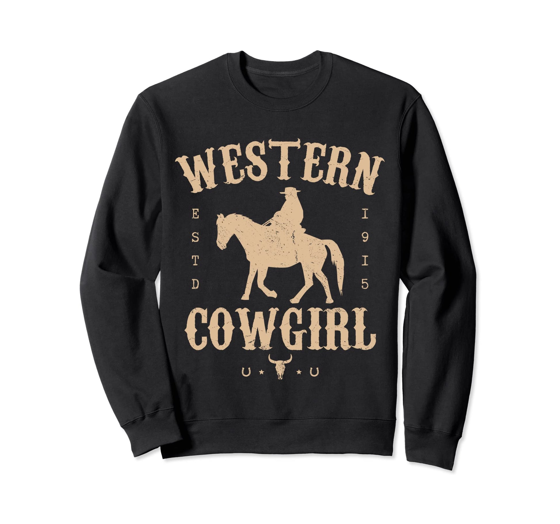 Western Cowgirl Yeehaw Hippie Sweatshirt - Casual Everyday Wear for Adults - T-Shirt, Sweatshirt, Hoodie