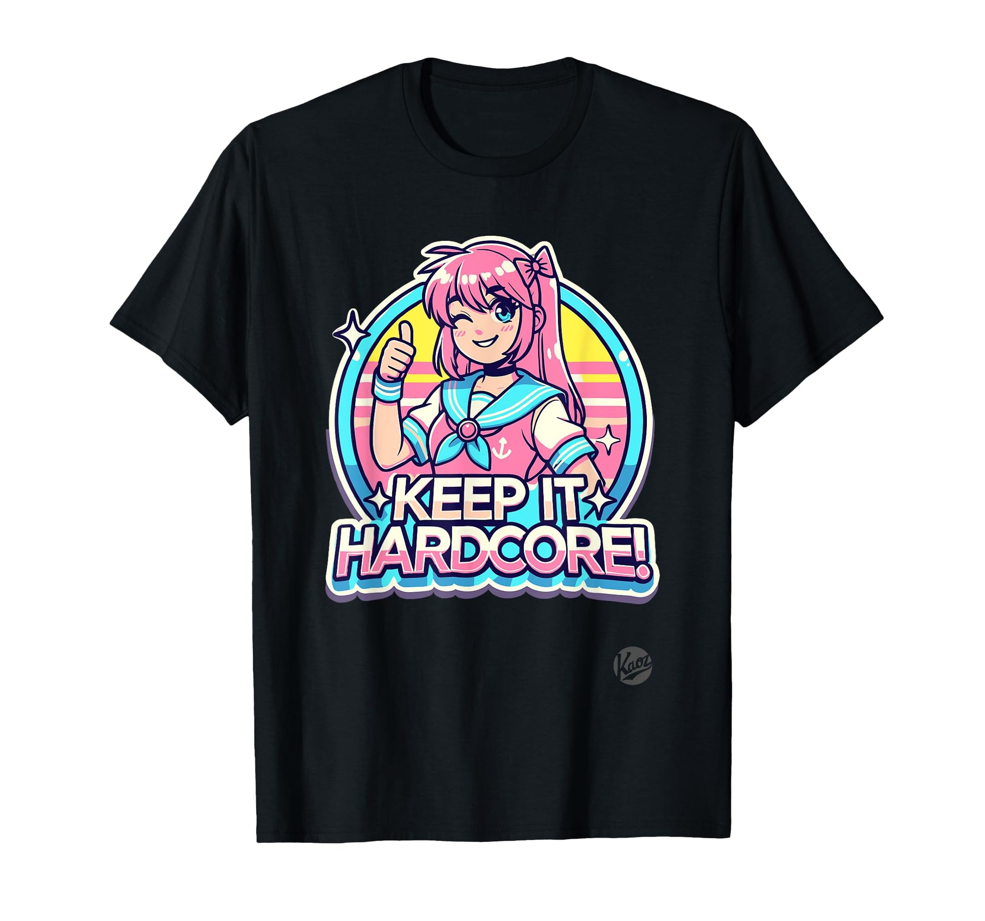 Keeps It Hardcore Anime Kawaii T-Shirt - Aesthetic Graphic Men Women - T-Shirt, Sweatshirt, Hoodie
