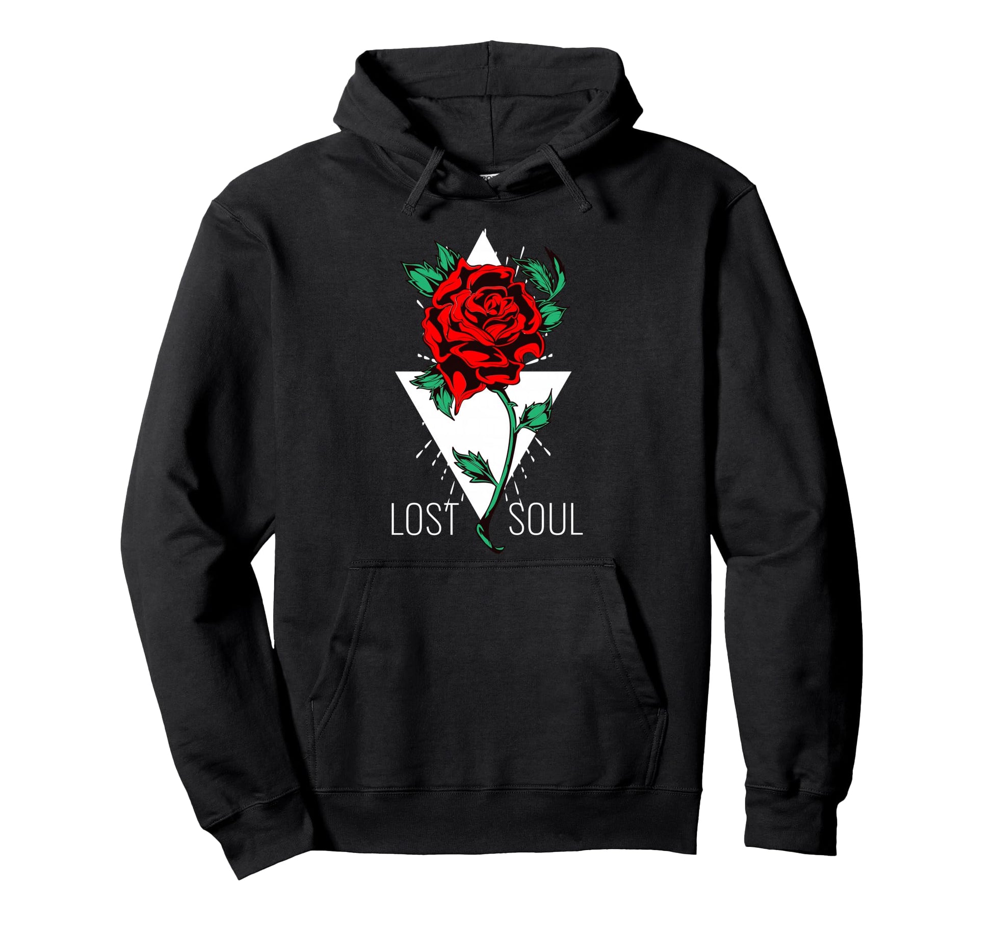 Lost Soul Rose Flower Sad Aesthetic Hoodie - Custom Art Print for Adults - T-Shirt, Sweatshirt, Hoodie
