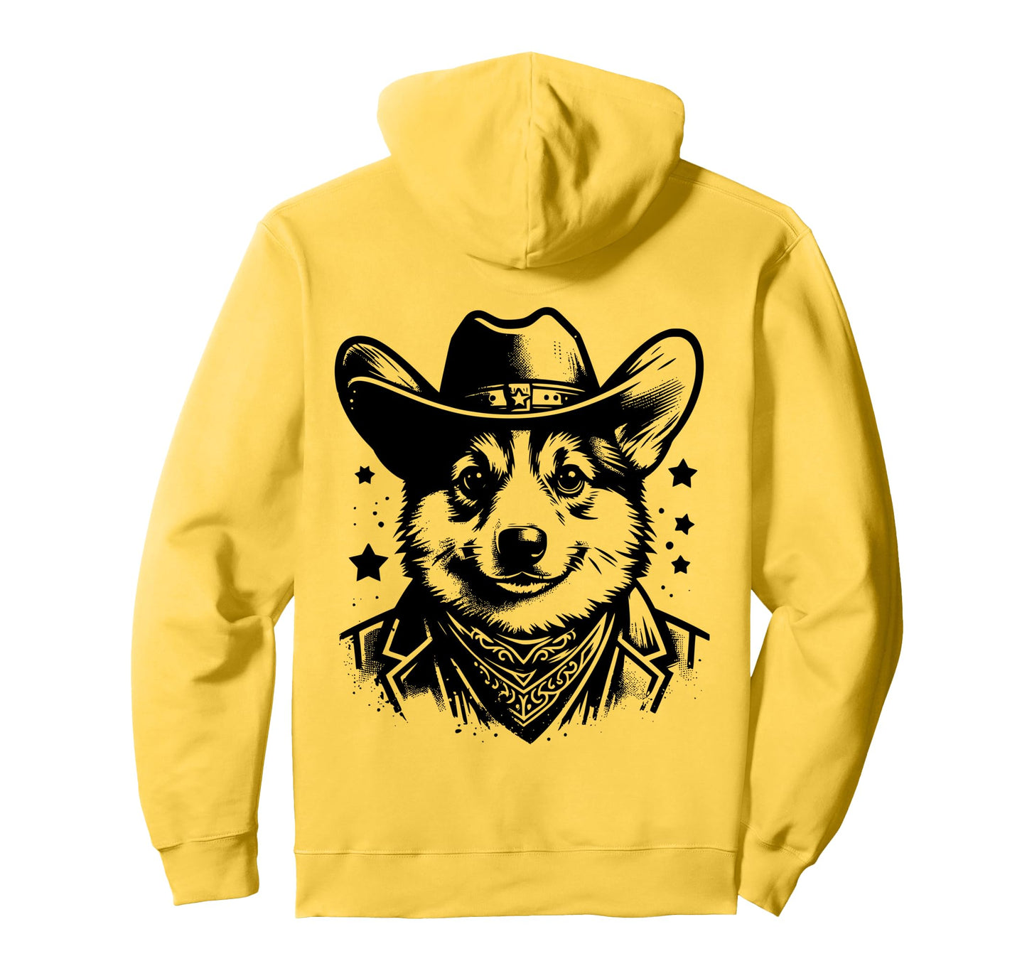 Cowboy Corgi Dog Lovers Western Hoodie - Unique Graphic for Adults - T-Shirt, Sweatshirt, Hoodie