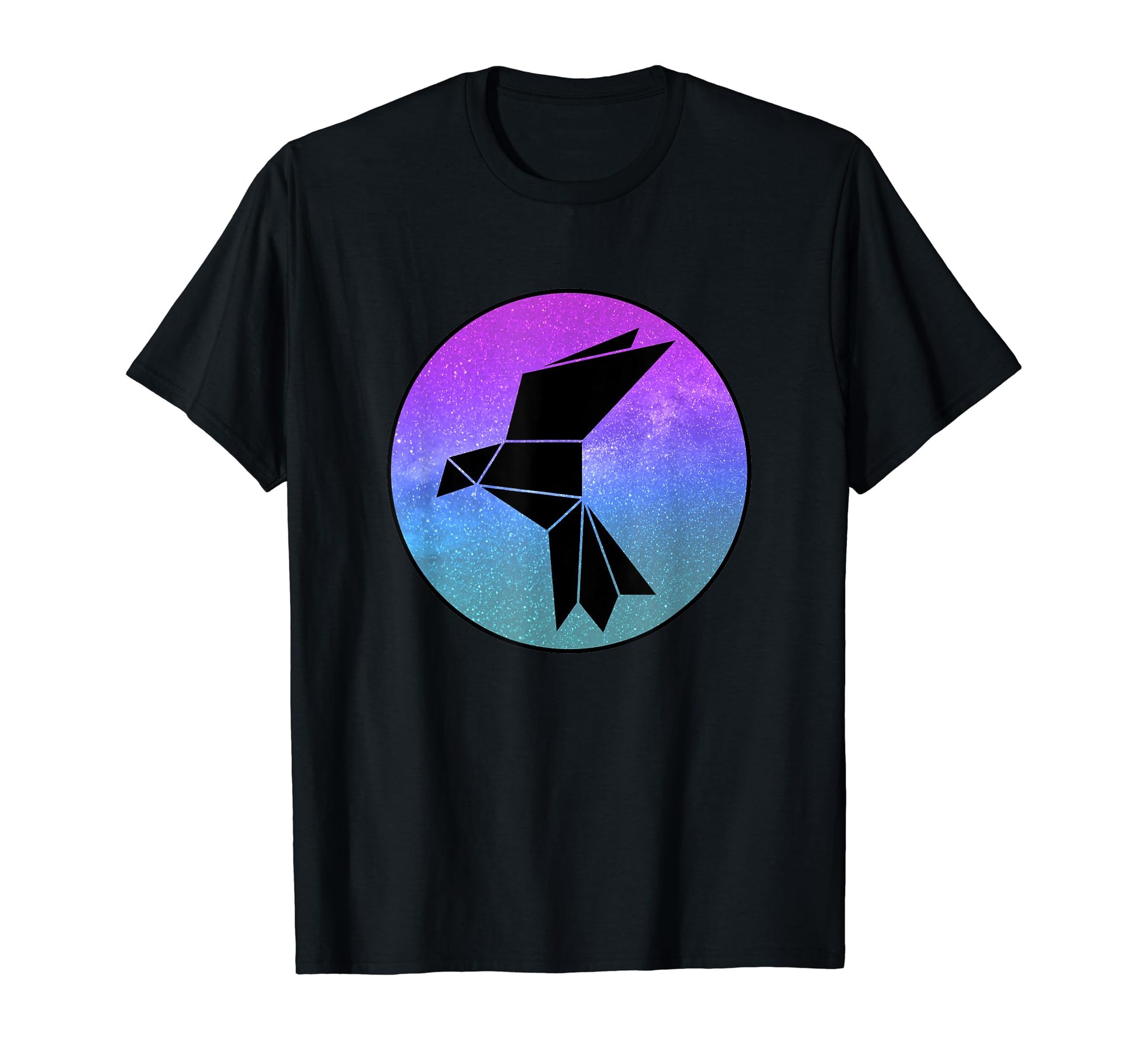 Dove Bird Origami Galaxy Vaporwave T-Shirt - Aesthetic Graphic for Adults - T-Shirt, Sweatshirt, Hoodie