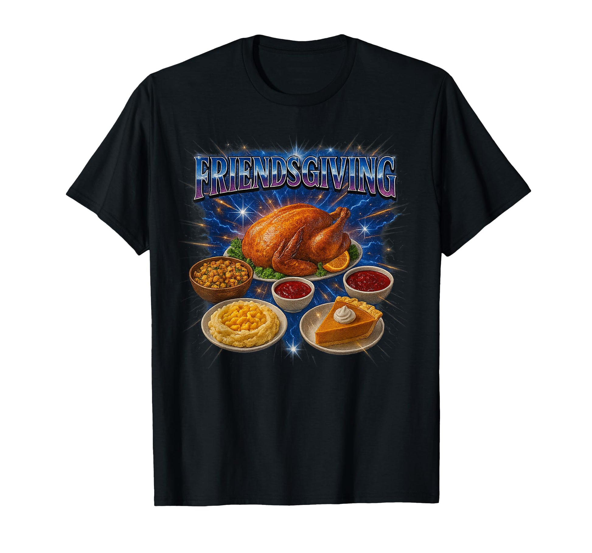 Awesome Friendsgiving 90S 2000S Hip T-Shirt - Streetwear Style for Adults - T-Shirt, Sweatshirt, Hoodie