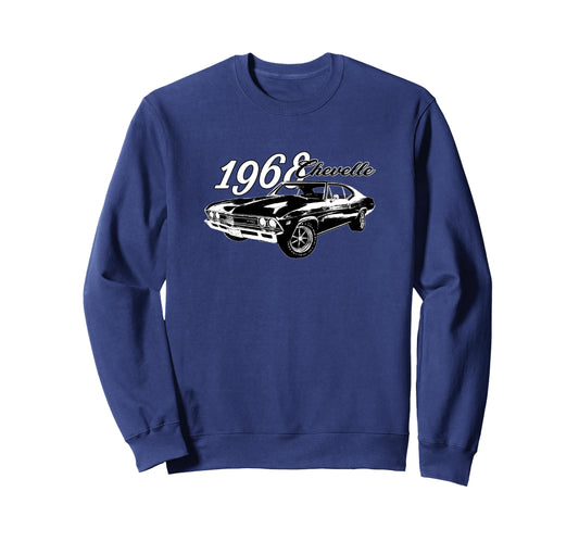 1968 Chevelle American Muscle Car Sweatshirt - Custom Art Print Men Women - T-Shirt, Sweatshirt, Hoodie