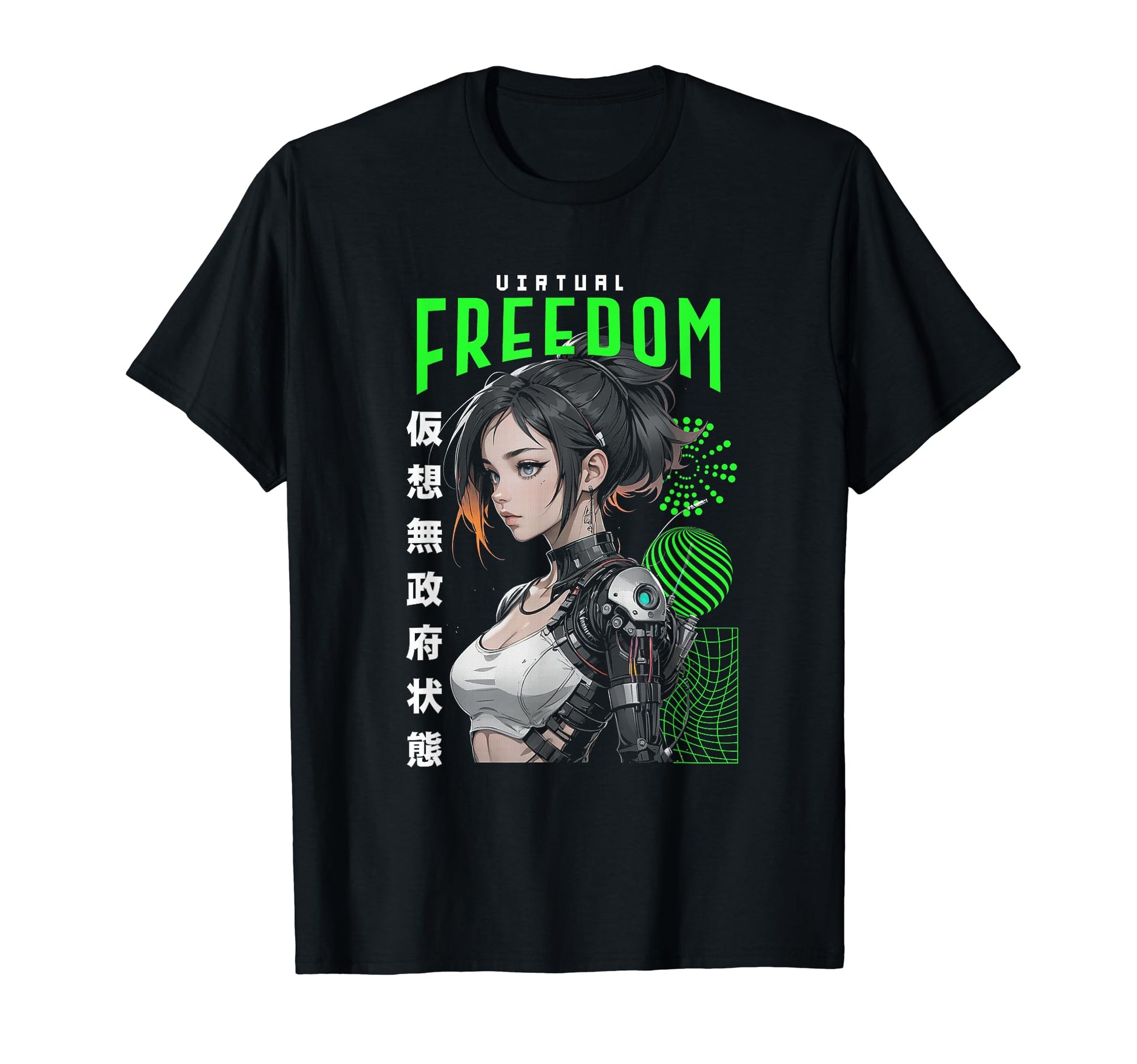 Japanese Anime Urban Cyber Vaporwave T-Shirt - Unique Graphic for Adults - T-Shirt, Sweatshirt, Hoodie