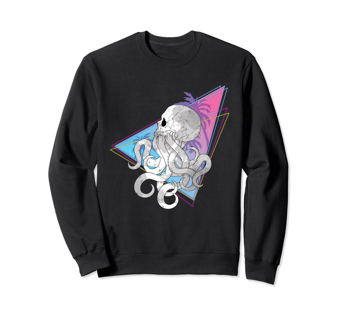 Sea Monster Creepy Skull Kraken Sweatshirt - Minimalist Print for Adults - T-Shirt, Sweatshirt, Hoodie