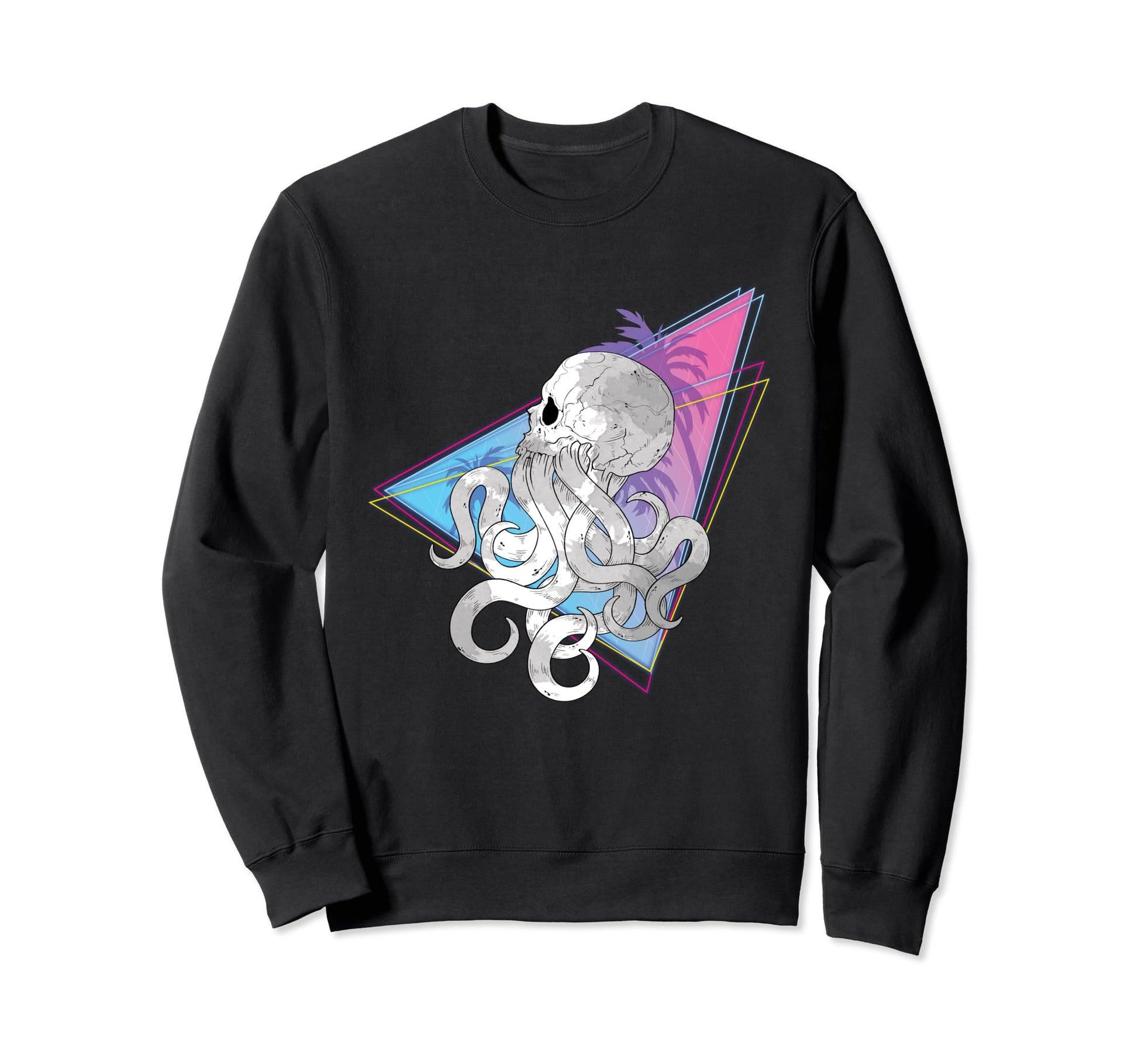 Sea Monster Creepy Skull Kraken Sweatshirt - Minimalist Print for Adults - T-Shirt, Sweatshirt, Hoodie