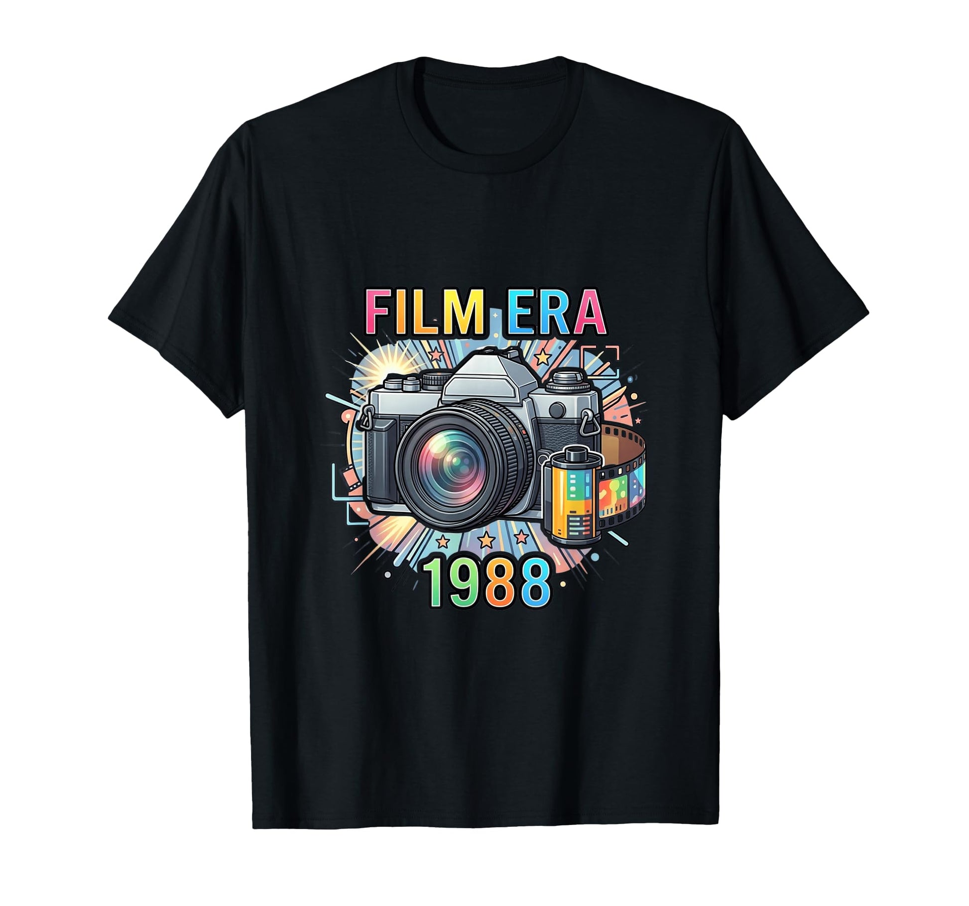 Film Photography Camera Enthusiast 1988 T-Shirt - Unique Graphic for Adults - T-Shirt, Sweatshirt, Hoodie