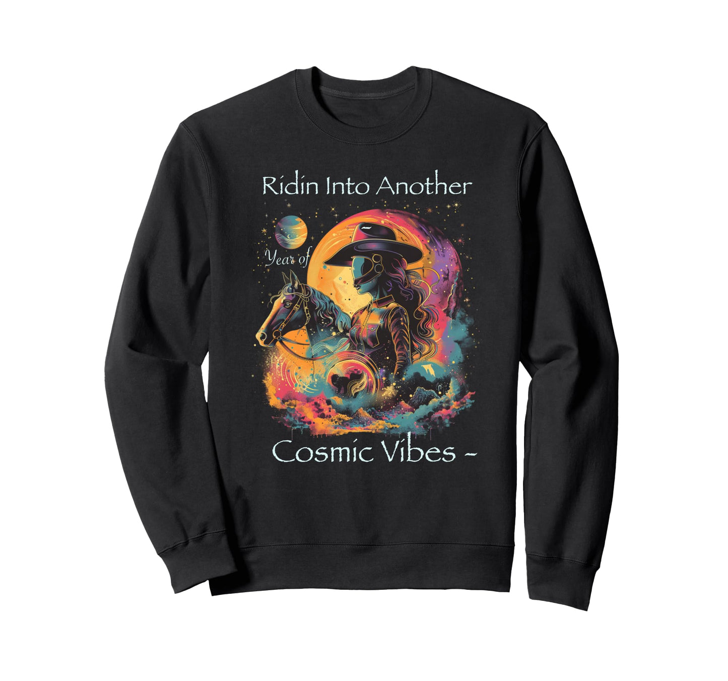 Cosmic Rodeo Howdy Western Sweatshirt - Custom Art Print Men Women - T-Shirt, Sweatshirt, Hoodie