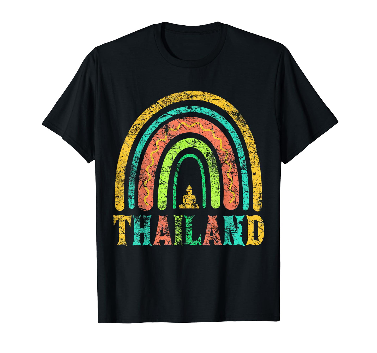 Thailand Rainbow Vacation Souvenir T-Shirt - Custom Art Print for Adults - T-Shirt, Sweatshirt, Hoodie