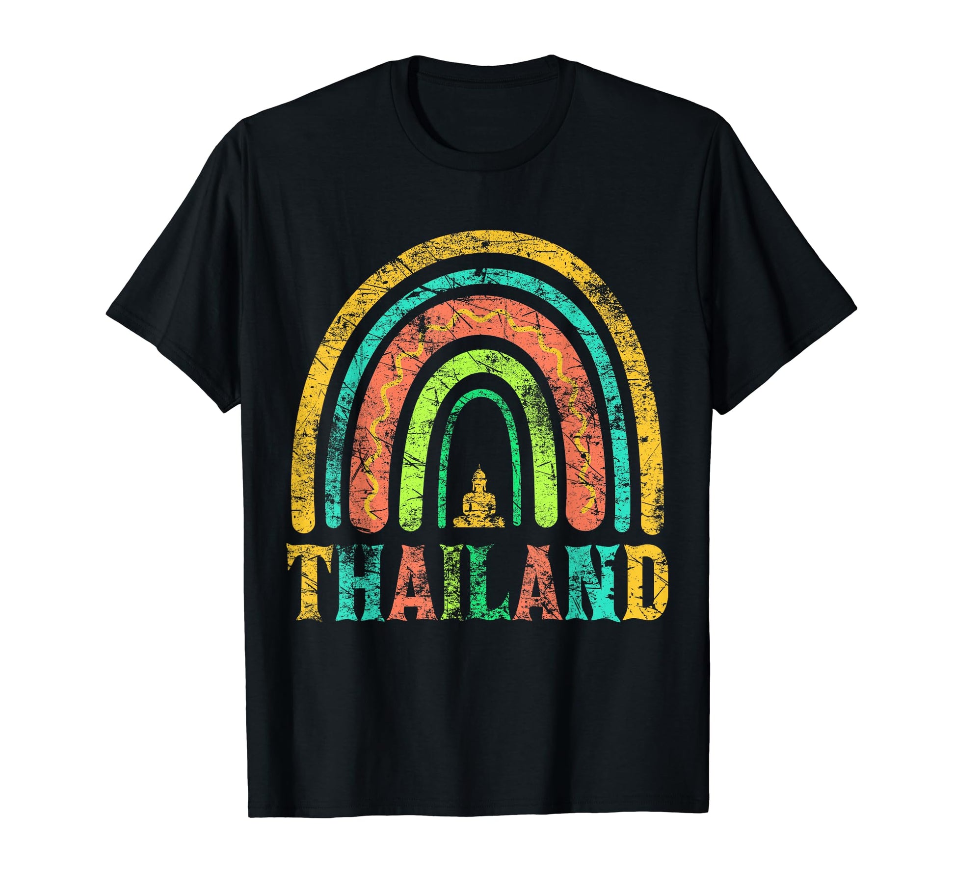 Thailand Rainbow Vacation Souvenir T-Shirt - Custom Art Print for Adults - T-Shirt, Sweatshirt, Hoodie