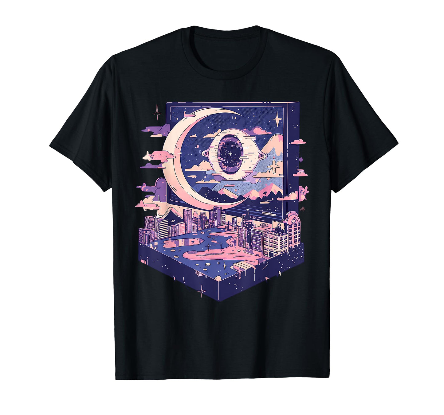 80S Citypop Aesthetic Pastel T-Shirt - Fun Novelty Design Men Women - T-Shirt, Sweatshirt, Hoodie