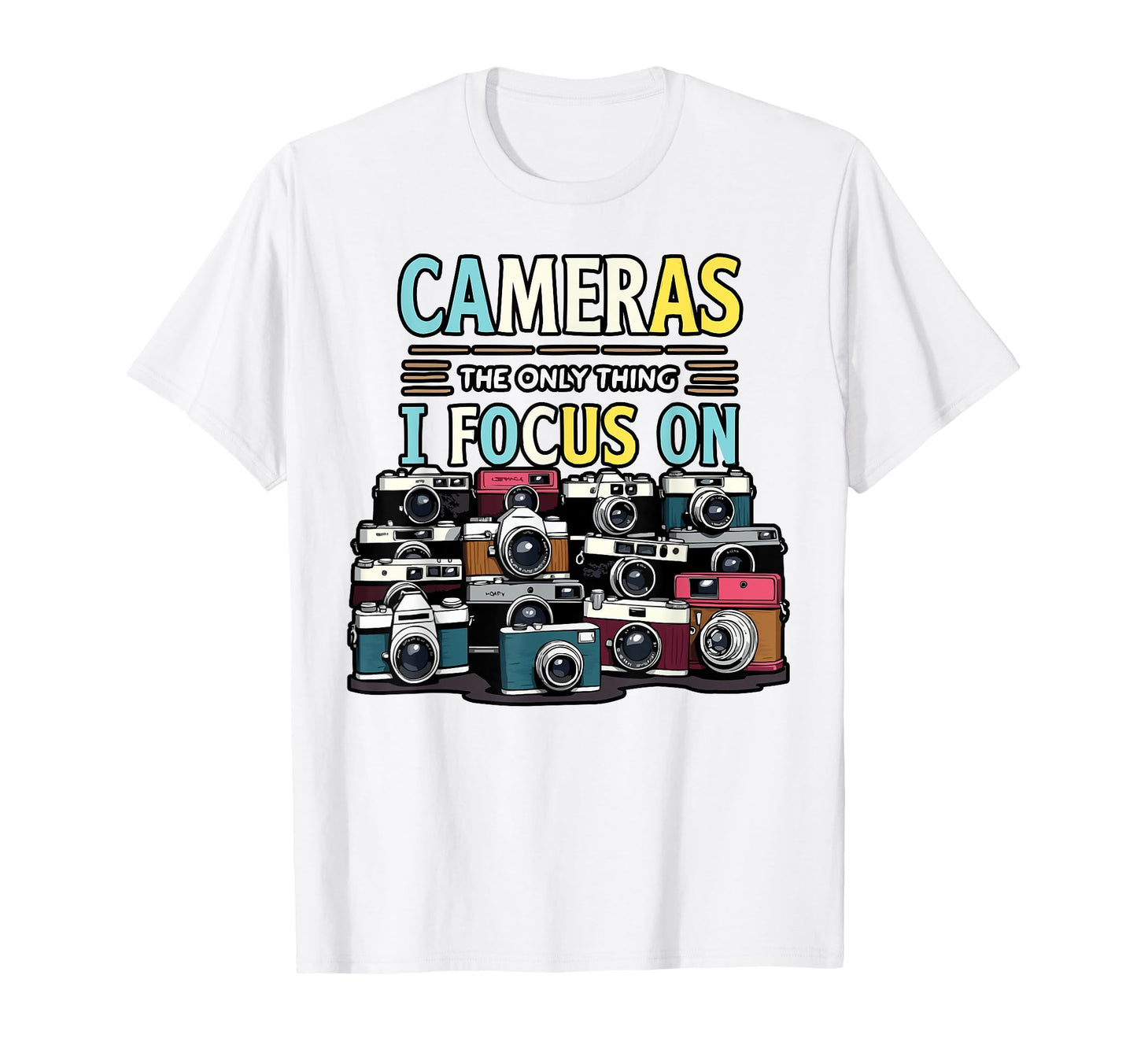 Camera Collector Cameraman Photography T-Shirt - Novelty Apparel Unisex - T-Shirt, Sweatshirt, Hoodie