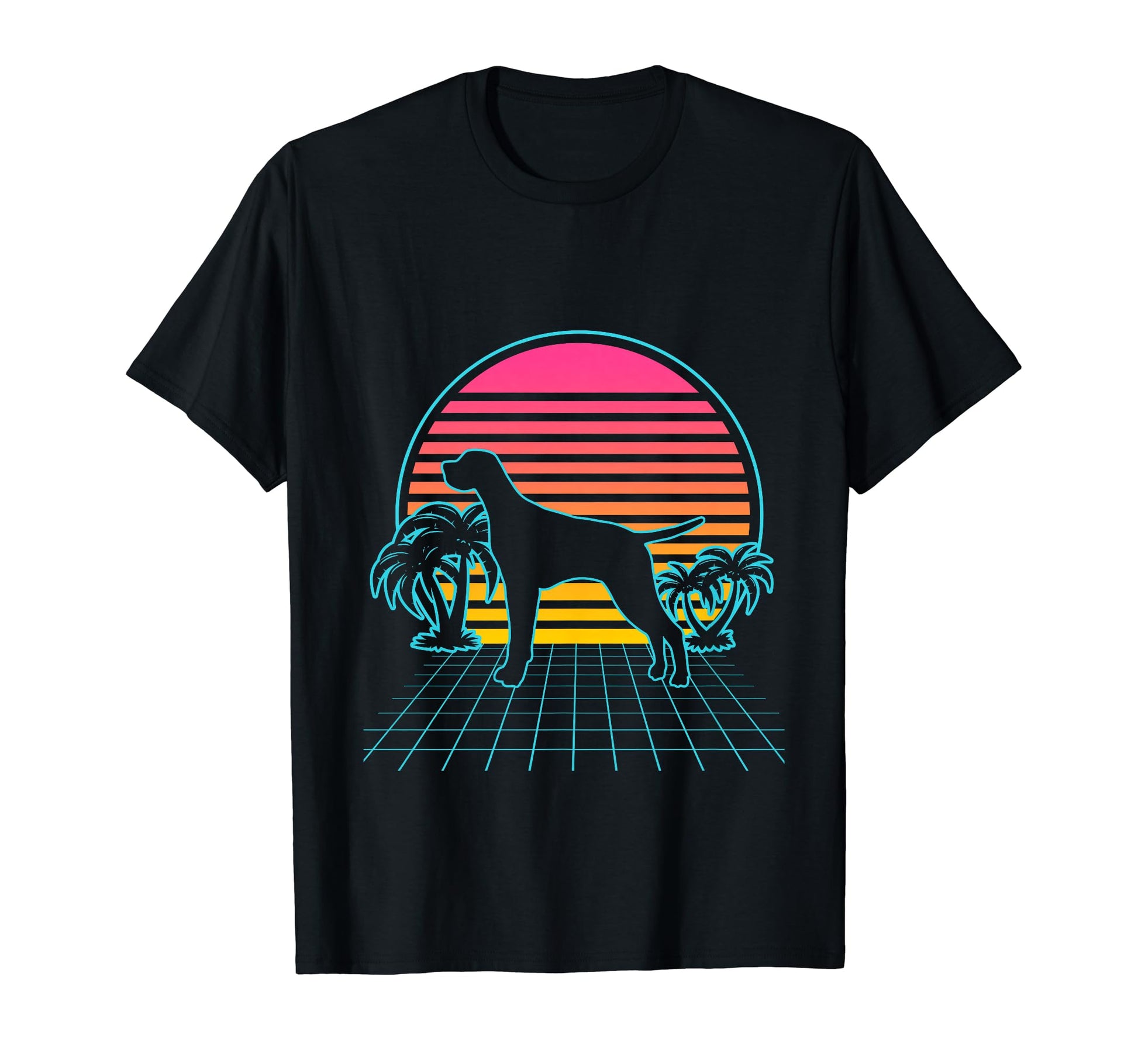 Pointer Dog 80S Vaporwave Aesthetic Dog T-Shirt - Unique Graphic Unisex - T-Shirt, Sweatshirt, Hoodie