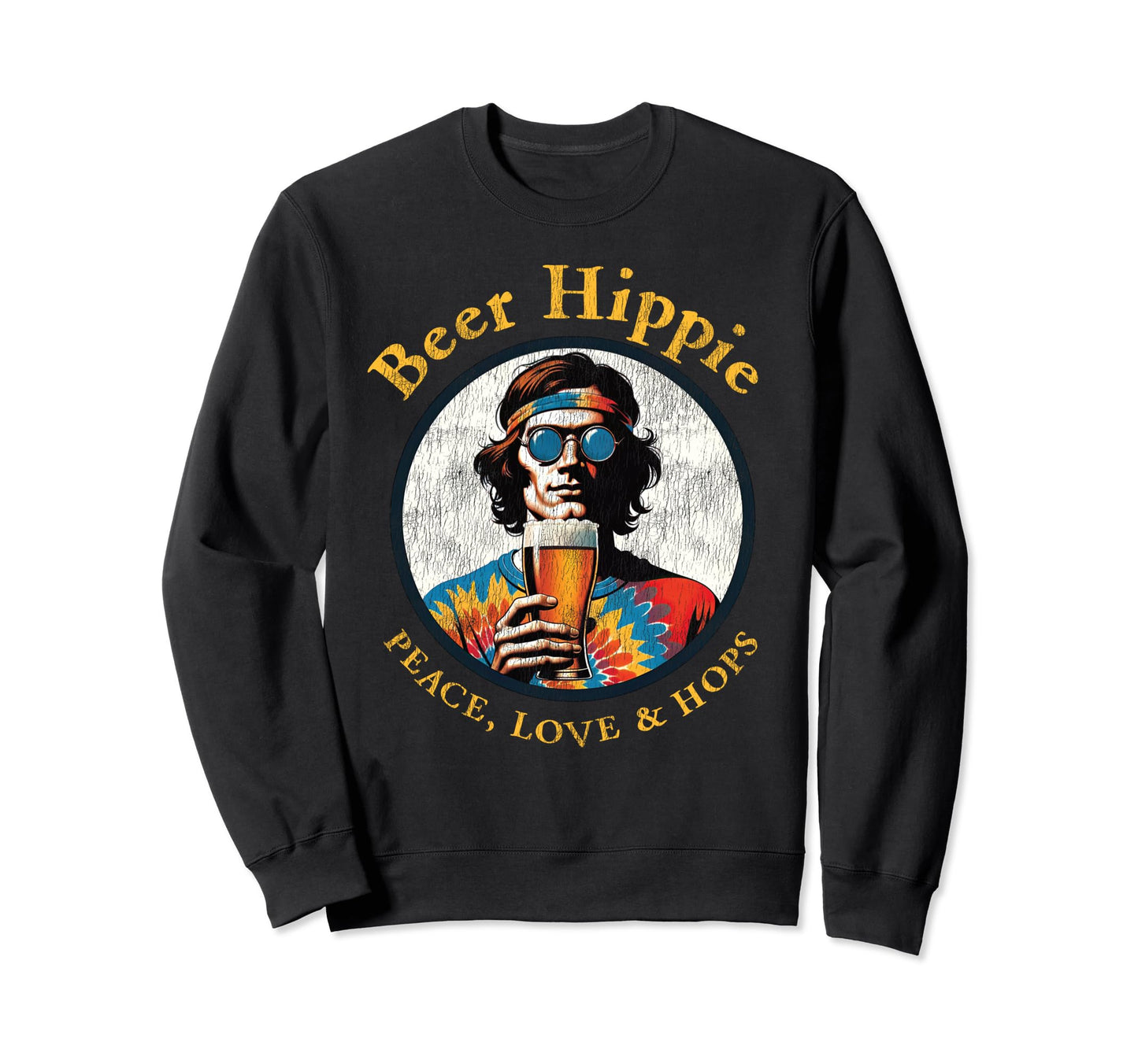 Peace Out Beer Love Peace Hops Sweatshirt - Streetwear Style for Adults - T-Shirt, Sweatshirt, Hoodie