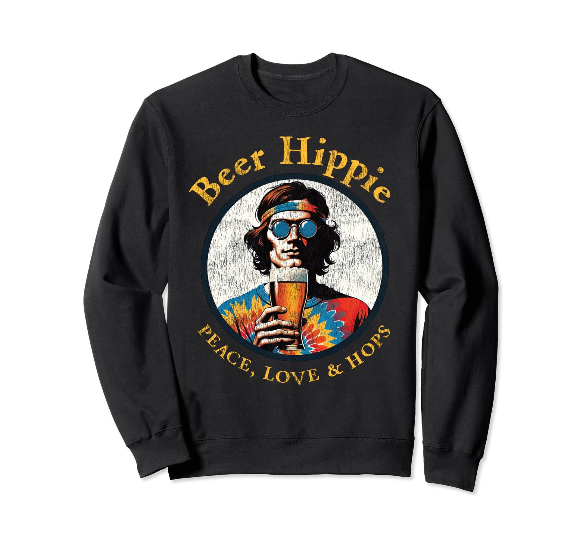 Peace Out Beer Love Peace Hops Sweatshirt - Streetwear Style for Adults - T-Shirt, Sweatshirt, Hoodie