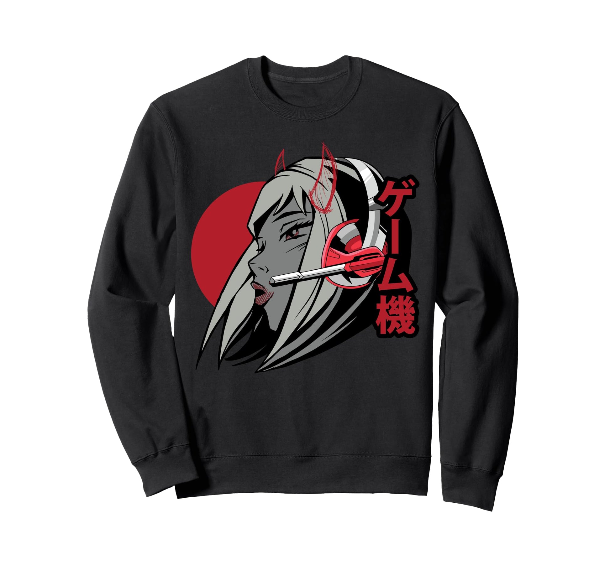 Alt Aesthetics Gamer Devil Emo Anime Sweatshirt - Trendy Graphic Unisex - T-Shirt, Sweatshirt, Hoodie