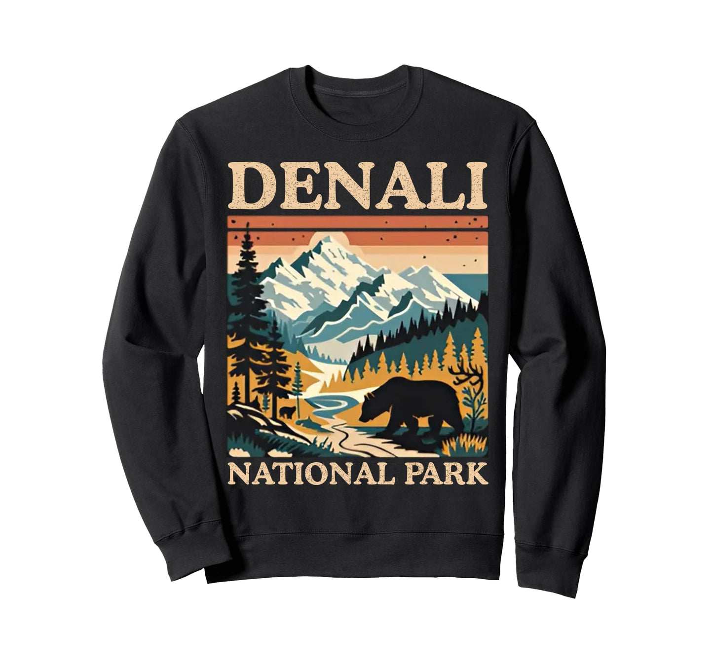 Mount Denali National Park Sweatshirt - Trendy Graphic Unisex - T-Shirt, Sweatshirt, Hoodie