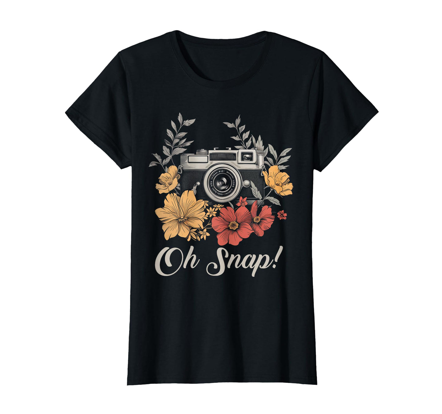 Photographer Oh Snap Funny Camera T-Shirt - Minimalist Print Men Women - T-Shirt, Sweatshirt, Hoodie