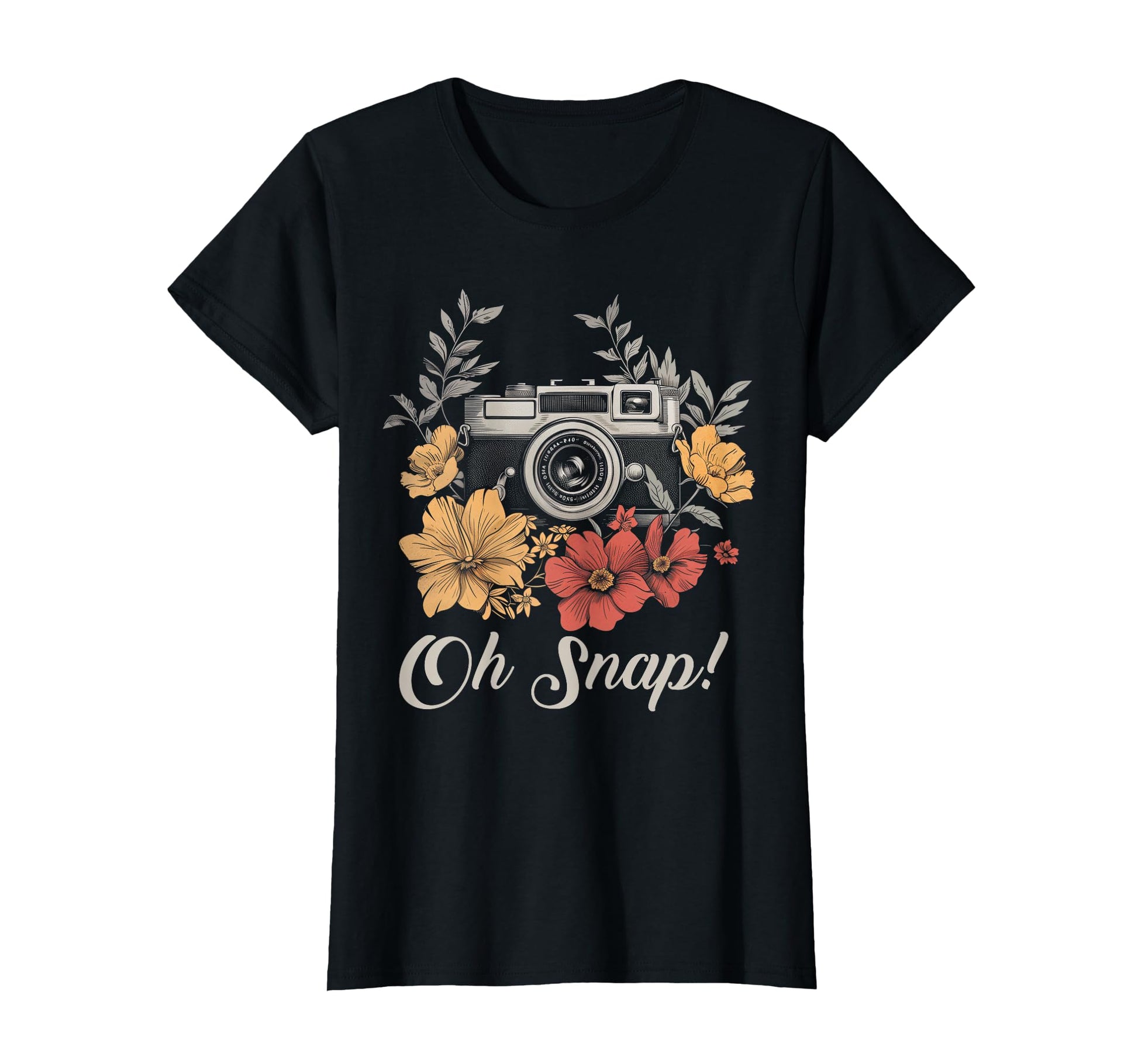 Photographer Oh Snap Funny Camera T-Shirt - Minimalist Print Men Women - T-Shirt, Sweatshirt, Hoodie