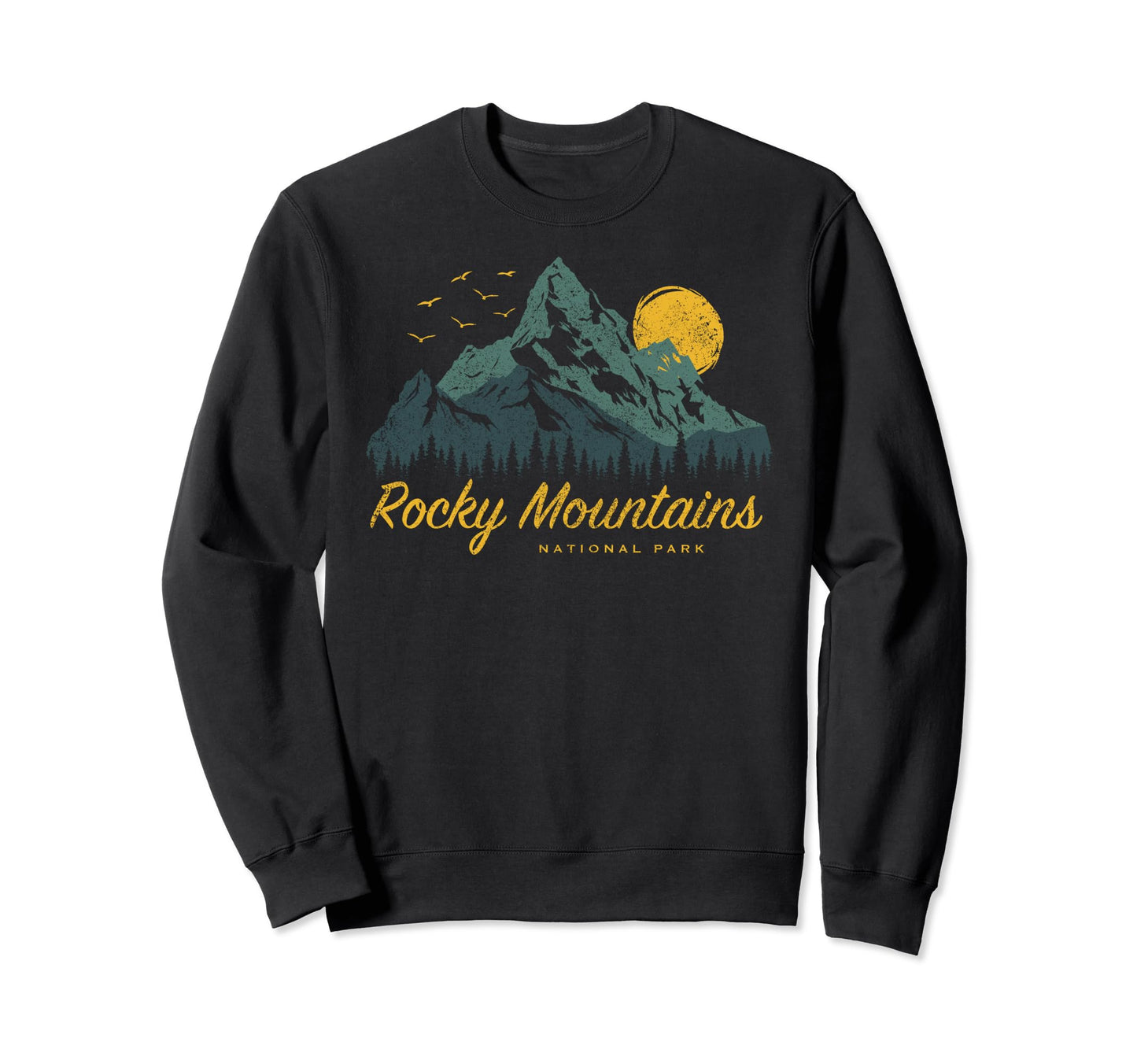Rocky Mountains National Park Us Sweatshirt - Unique Graphic Unisex - T-Shirt, Sweatshirt, Hoodie