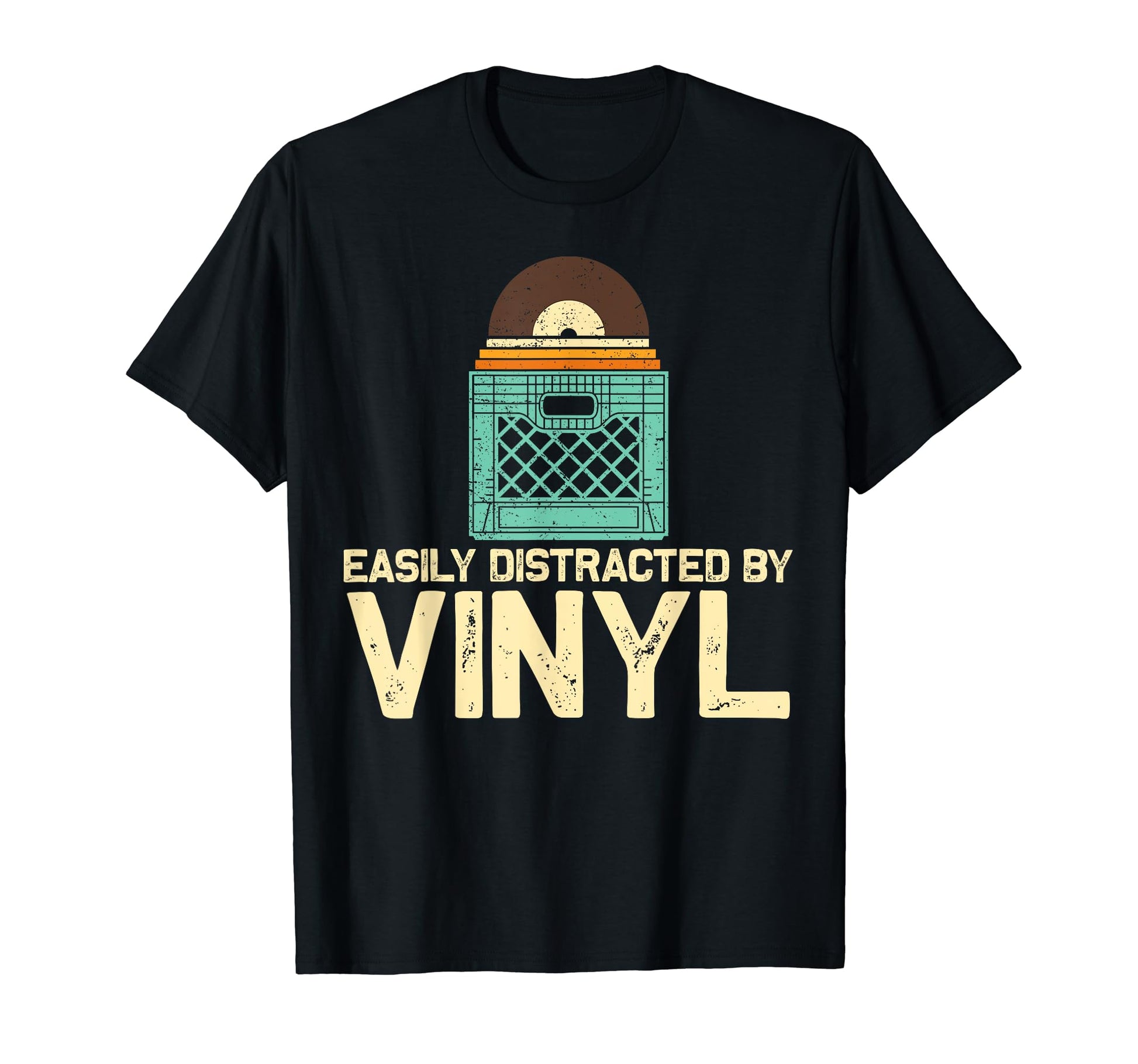 Vinyl Dj Vinyl Record Lovers Music T-Shirt - Custom Art Print for Adults - T-Shirt, Sweatshirt, Hoodie