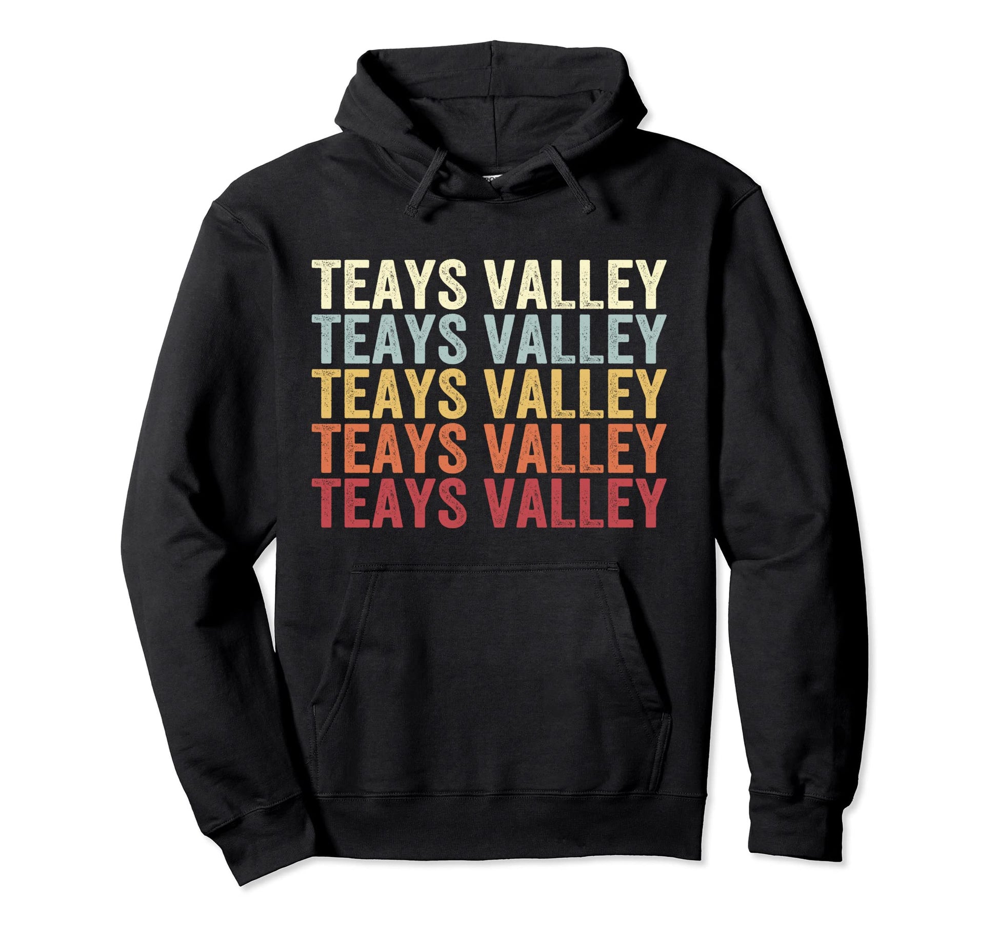 Teays Valley West Virginia Teays Hoodie - Minimalist Print for Adults - T-Shirt, Sweatshirt, Hoodie