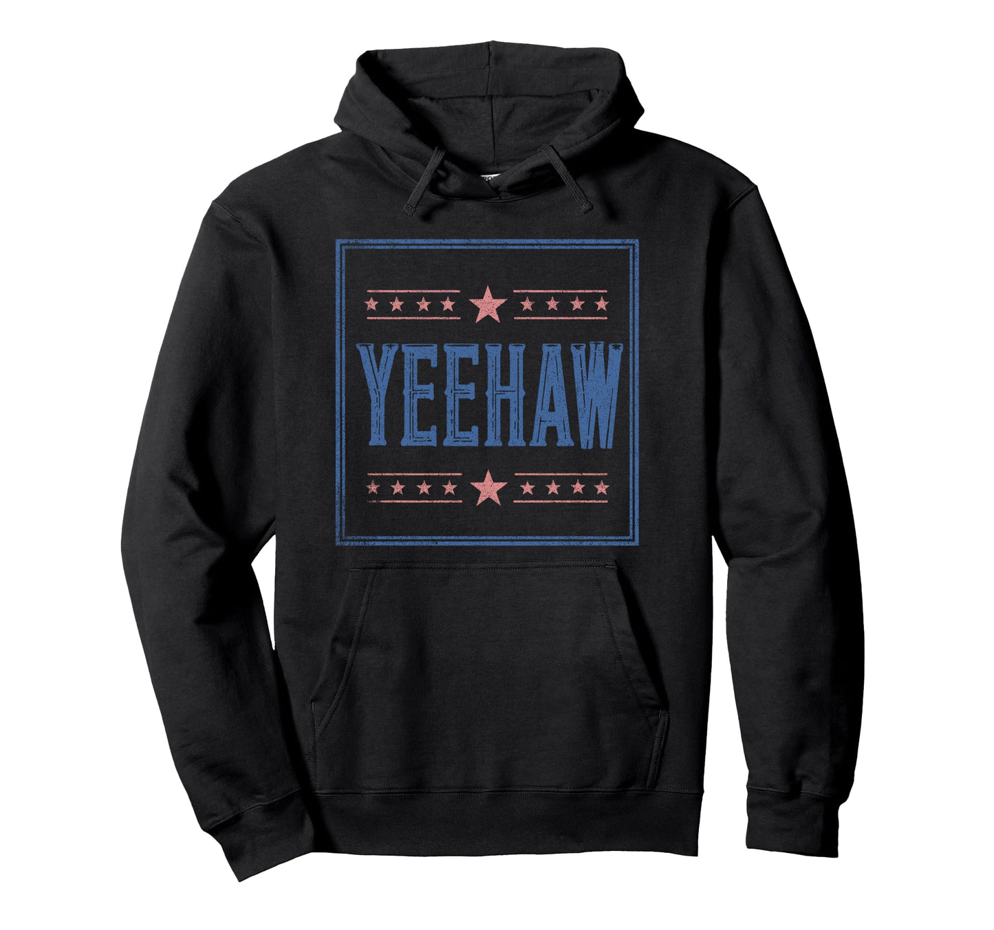 Yeehaw Western Rodeo Country Americana Hoodie - Minimalist Print for Adults - T-Shirt, Sweatshirt, Hoodie