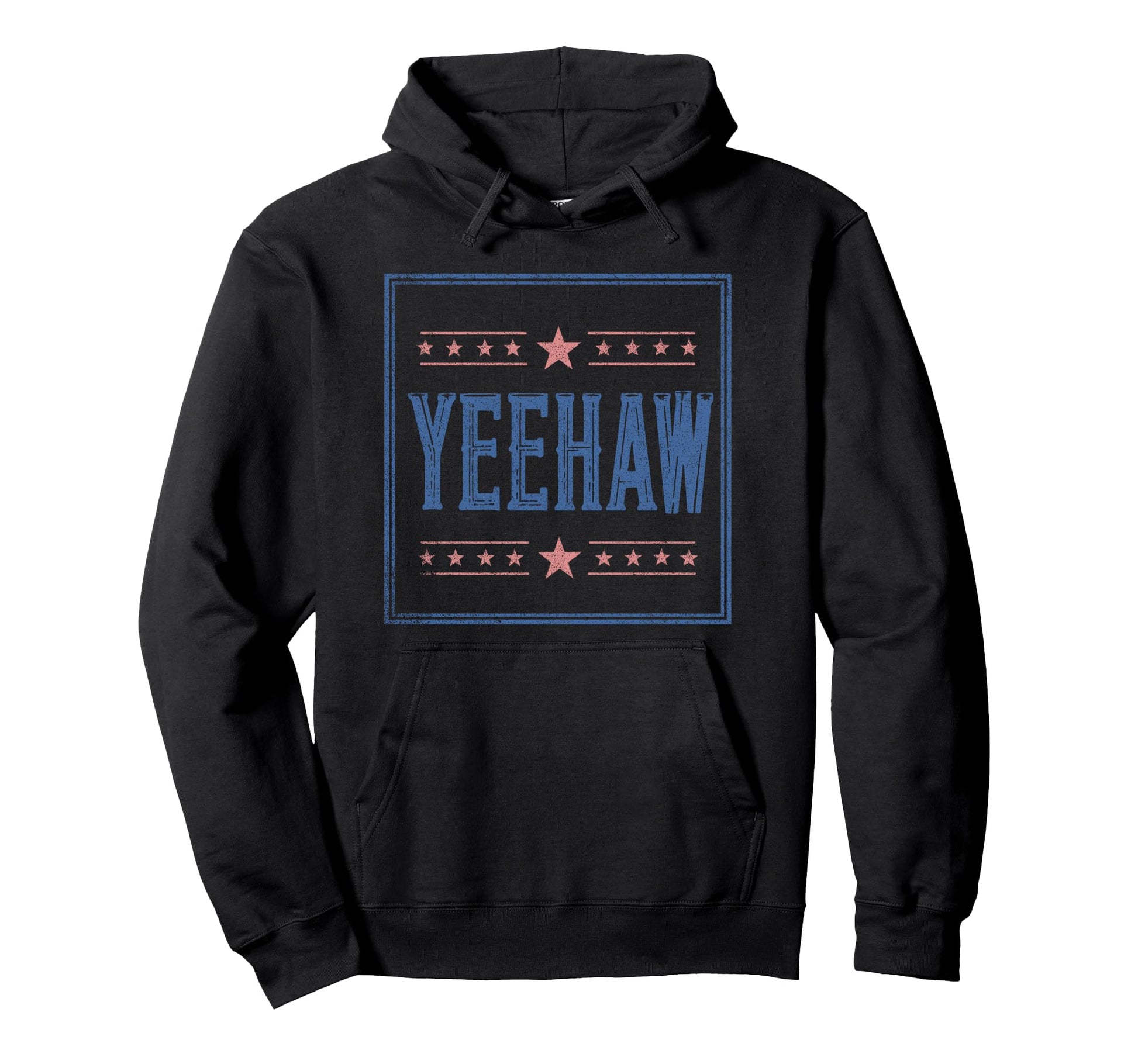 Yeehaw Western Rodeo Country Americana Hoodie - Minimalist Print for Adults - T-Shirt, Sweatshirt, Hoodie