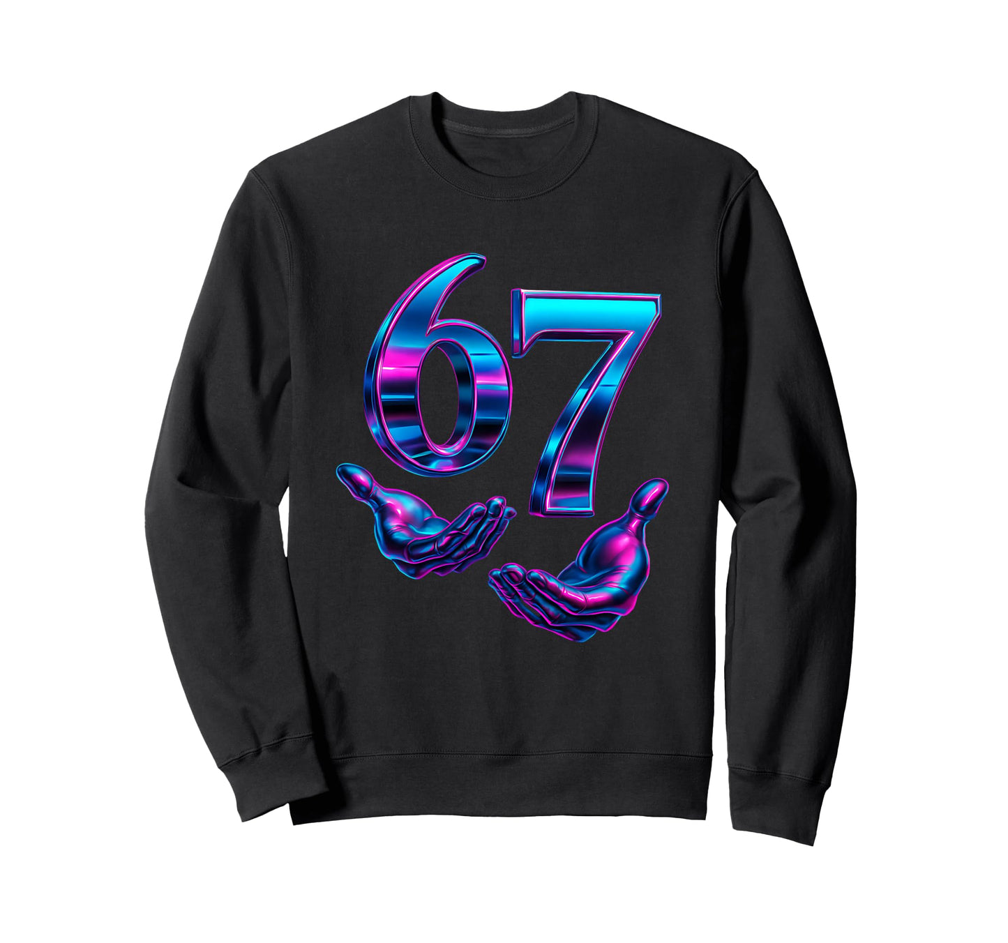 Funny Six Seven 6 7 Gen Alpha Sweatshirt - Custom Art Print for Adults - T-Shirt, Sweatshirt, Hoodie