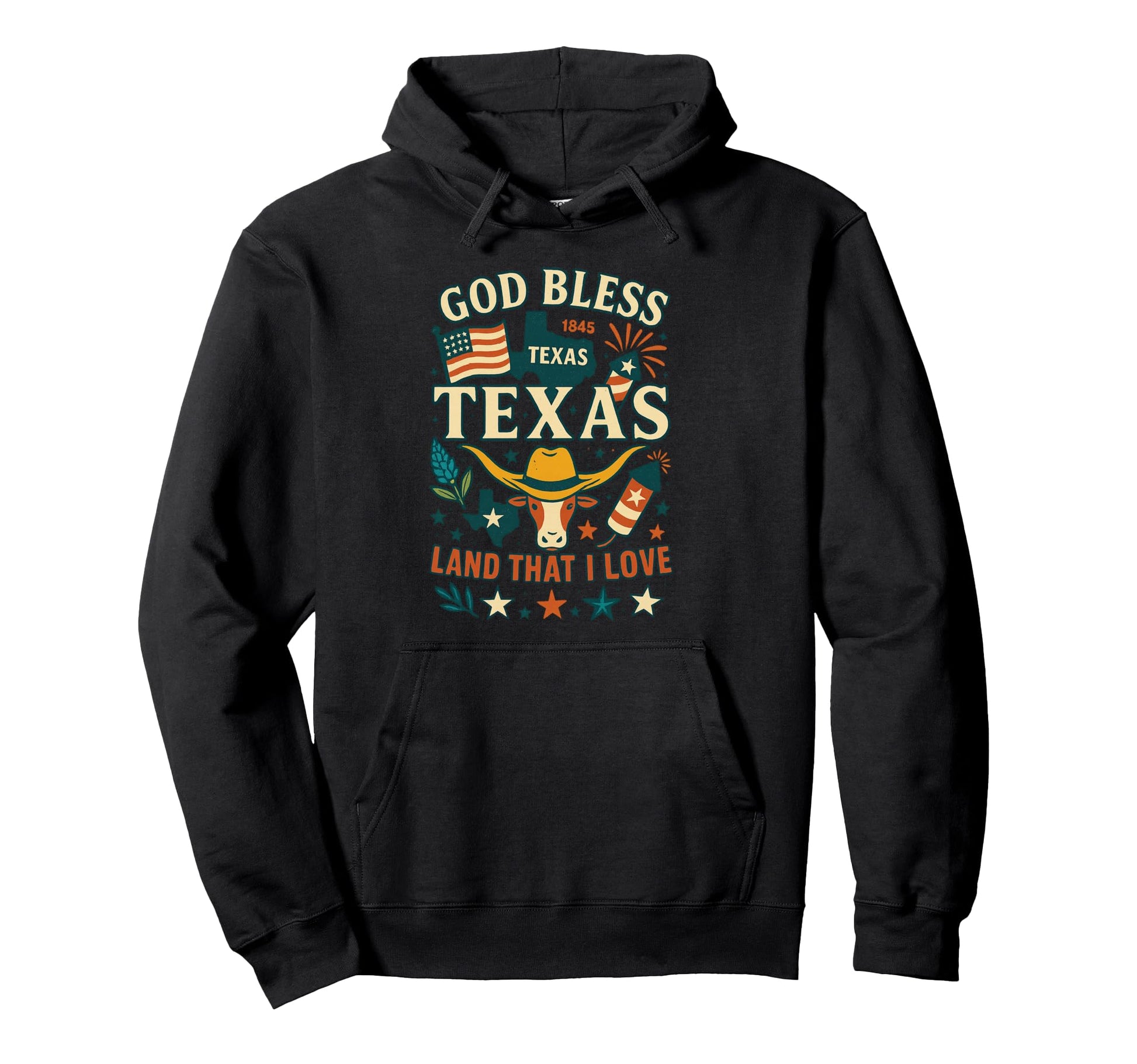 Texas Western Hoodie - Unique Graphic for Adults - T-Shirt, Sweatshirt, Hoodie