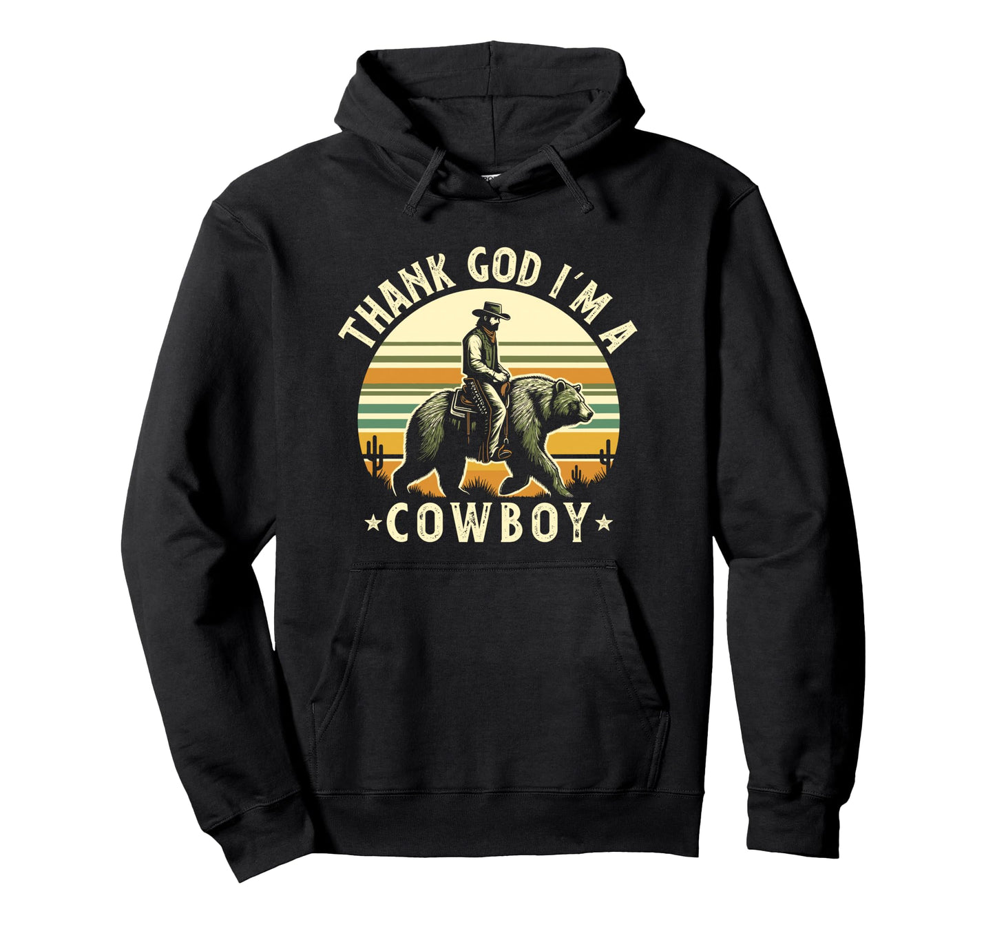Thank God Im Country Music Cowboy Western Hoodie - Minimalist Print Unisex - T-Shirt, Sweatshirt, Hoodie