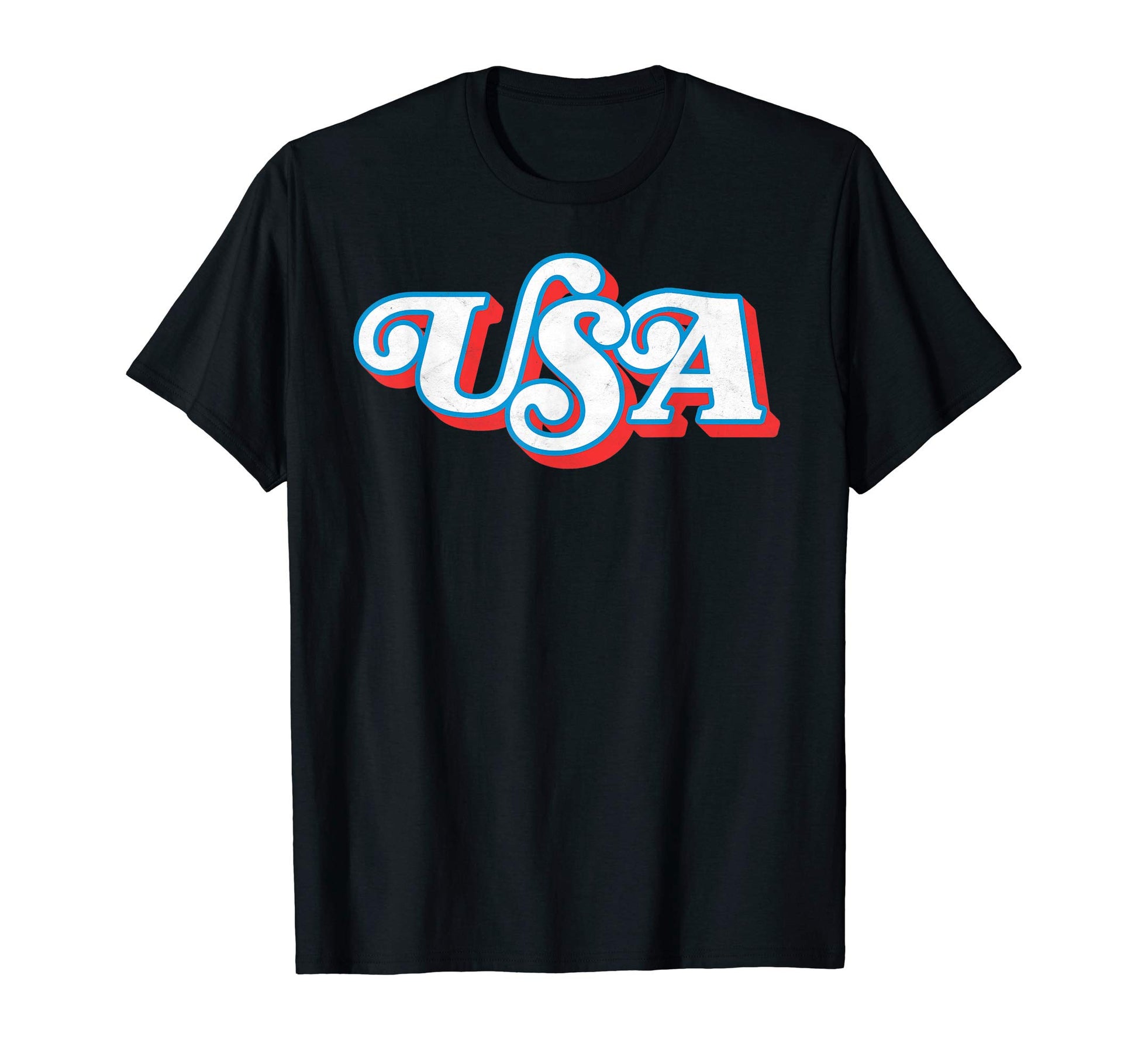 Usa Typography Patriotic 4Th July T-Shirt - Aesthetic Graphic Men Women - T-Shirt, Sweatshirt, Hoodie