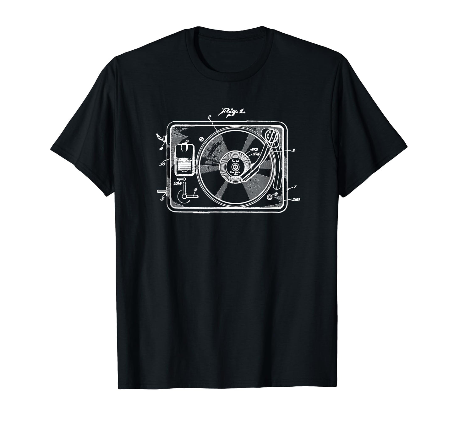 Old School Turntable Record Player 33 1 3 Hoodie - Unique Graphic Unisex - T-Shirt, Sweatshirt, Hoodie