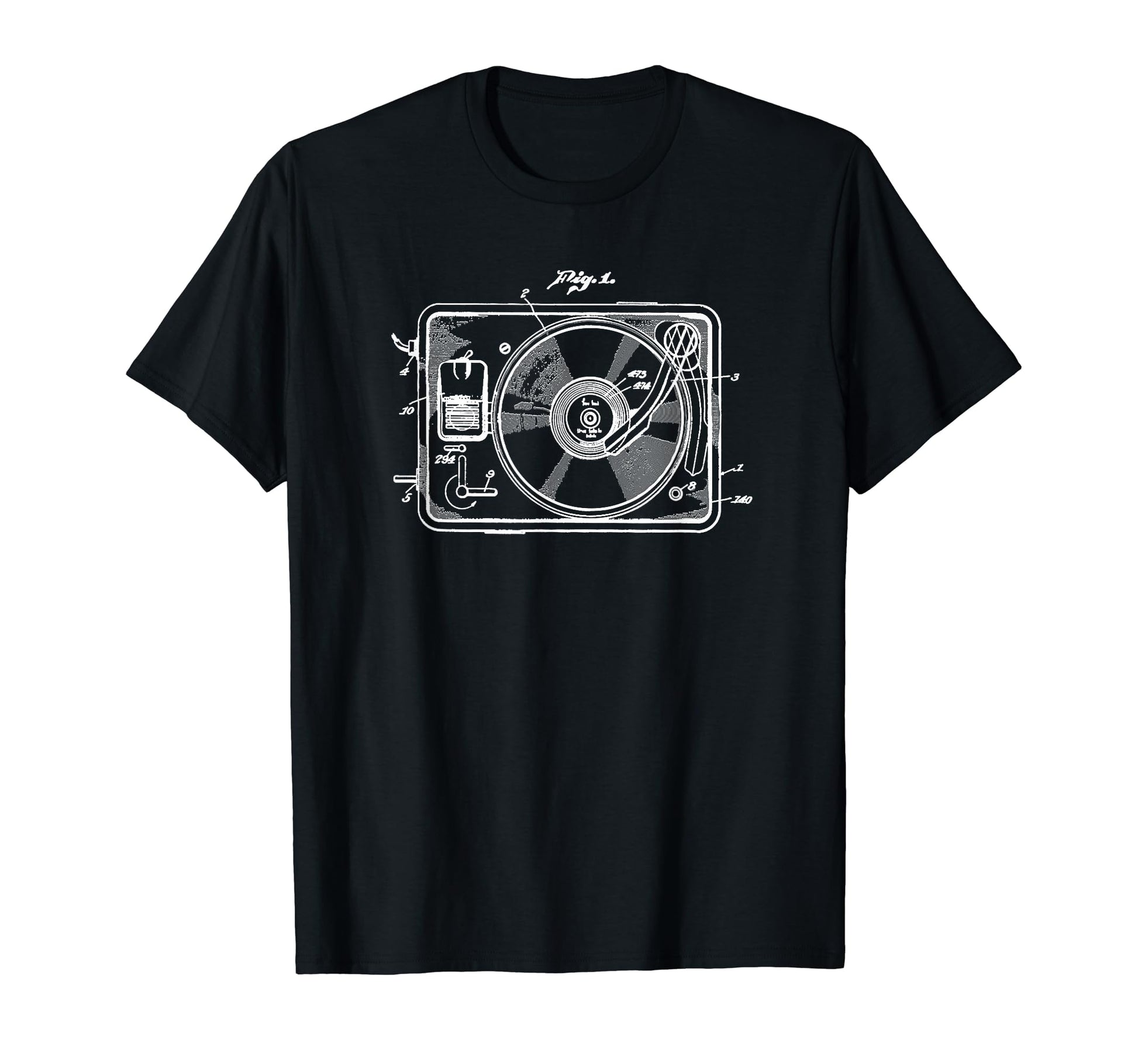Old School Turntable Record Player 33 1 3 Hoodie - Unique Graphic Unisex - T-Shirt, Sweatshirt, Hoodie