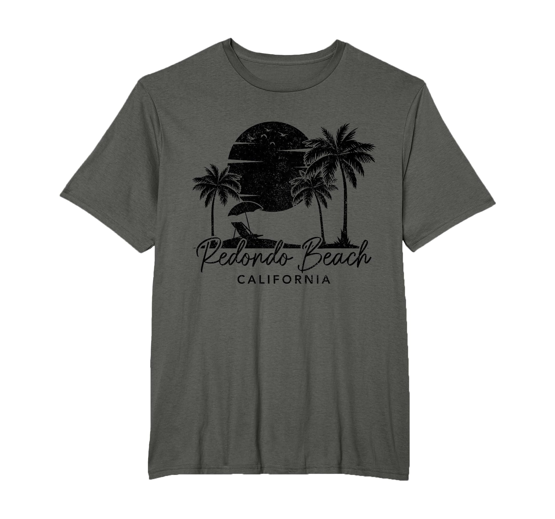 Redondo Beach California Surf T-Shirt - Fun Novelty Design for Adults - T-Shirt, Sweatshirt, Hoodie