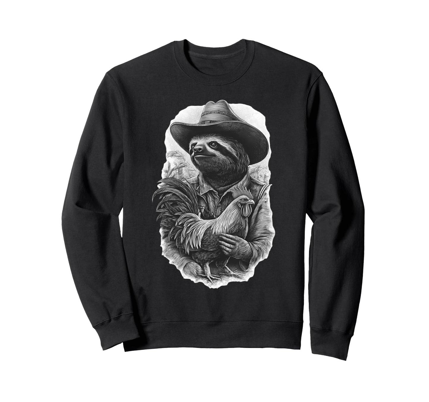 Sloth Cowboy Rodeo Cowgirl Sweatshirt - Streetwear Style for Adults - T-Shirt, Sweatshirt, Hoodie
