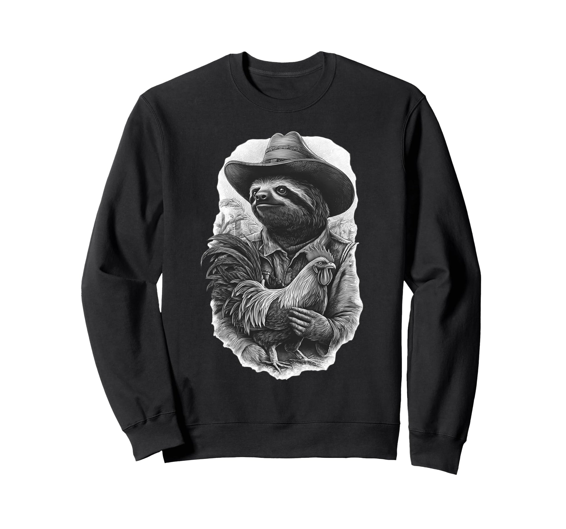 Sloth Cowboy Rodeo Cowgirl Sweatshirt - Streetwear Style for Adults - T-Shirt, Sweatshirt, Hoodie
