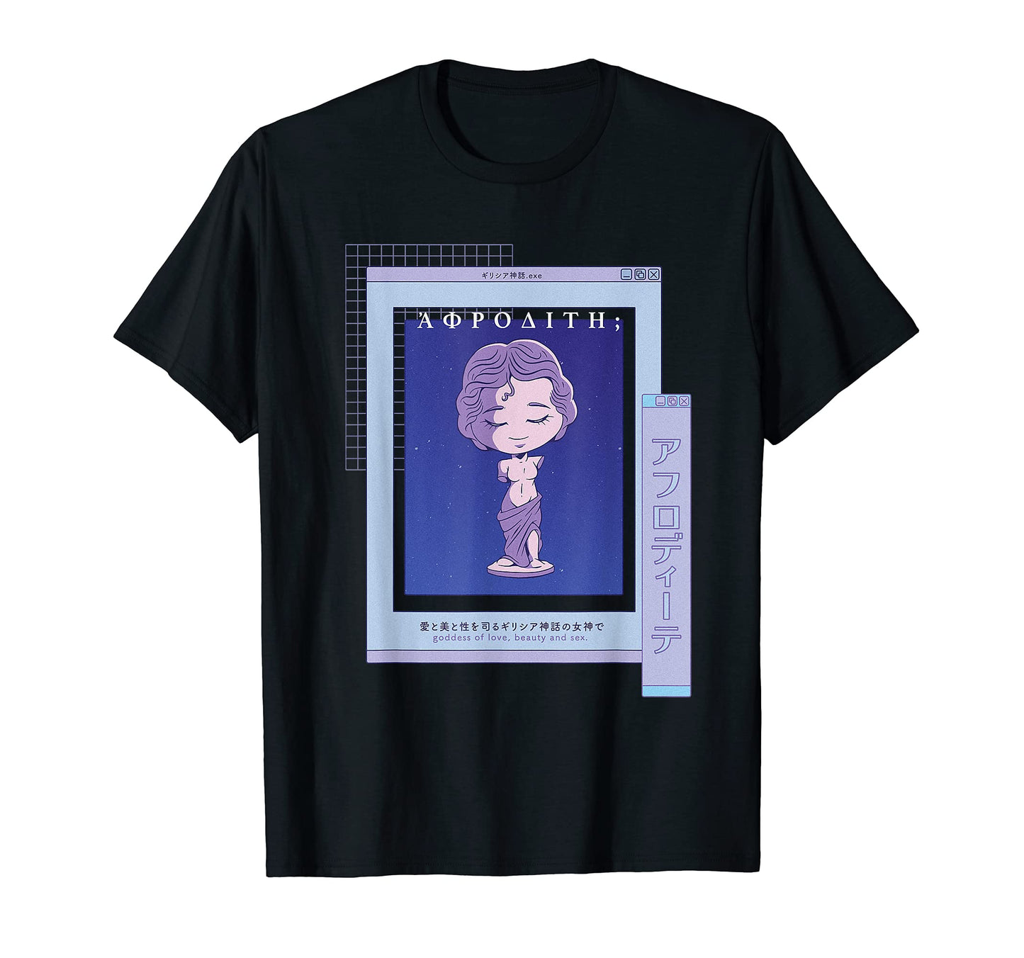Aphrodite Vaporwave Aesthetic Japan T-Shirt - Streetwear Style for Adults - T-Shirt, Sweatshirt, Hoodie