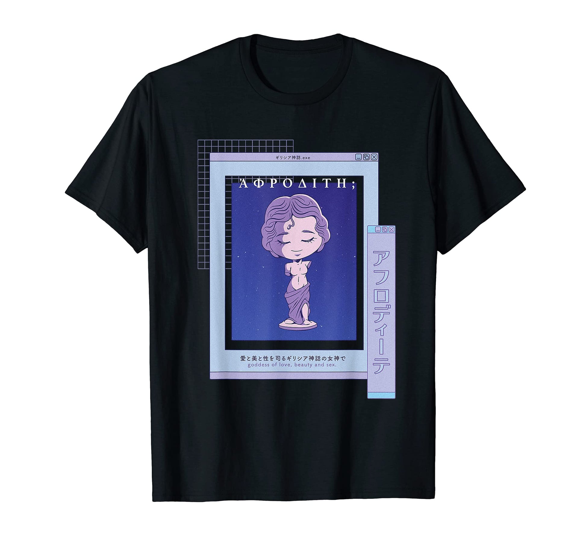 Aphrodite Vaporwave Aesthetic Japan T-Shirt - Streetwear Style for Adults - T-Shirt, Sweatshirt, Hoodie