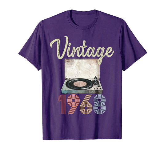 1968 Vinyl Record Player 56Th T-Shirt - Streetwear Style for Adults - T-Shirt, Sweatshirt, Hoodie