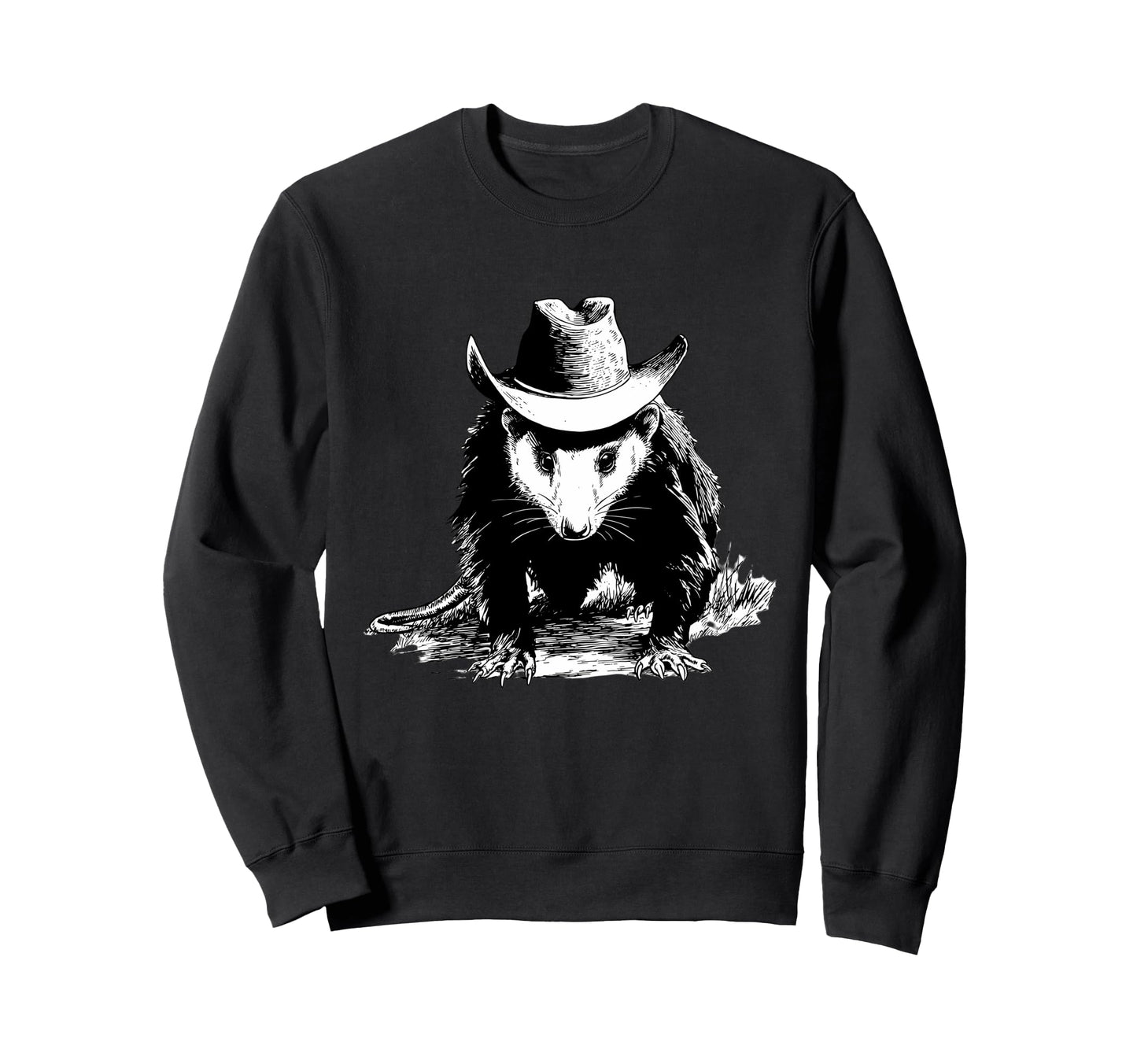 Opossum Cowboy Rodeo Cowgirl Possum Sweatshirt - Novelty Apparel Men Women - T-Shirt, Sweatshirt, Hoodie