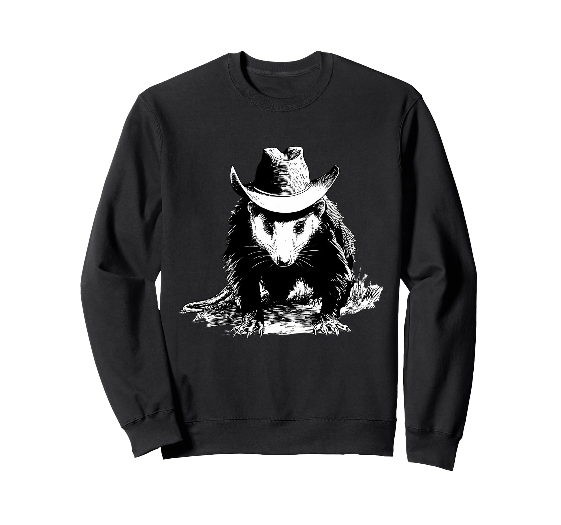 Opossum Cowboy Rodeo Cowgirl Possum Sweatshirt - Novelty Apparel Men Women - T-Shirt, Sweatshirt, Hoodie