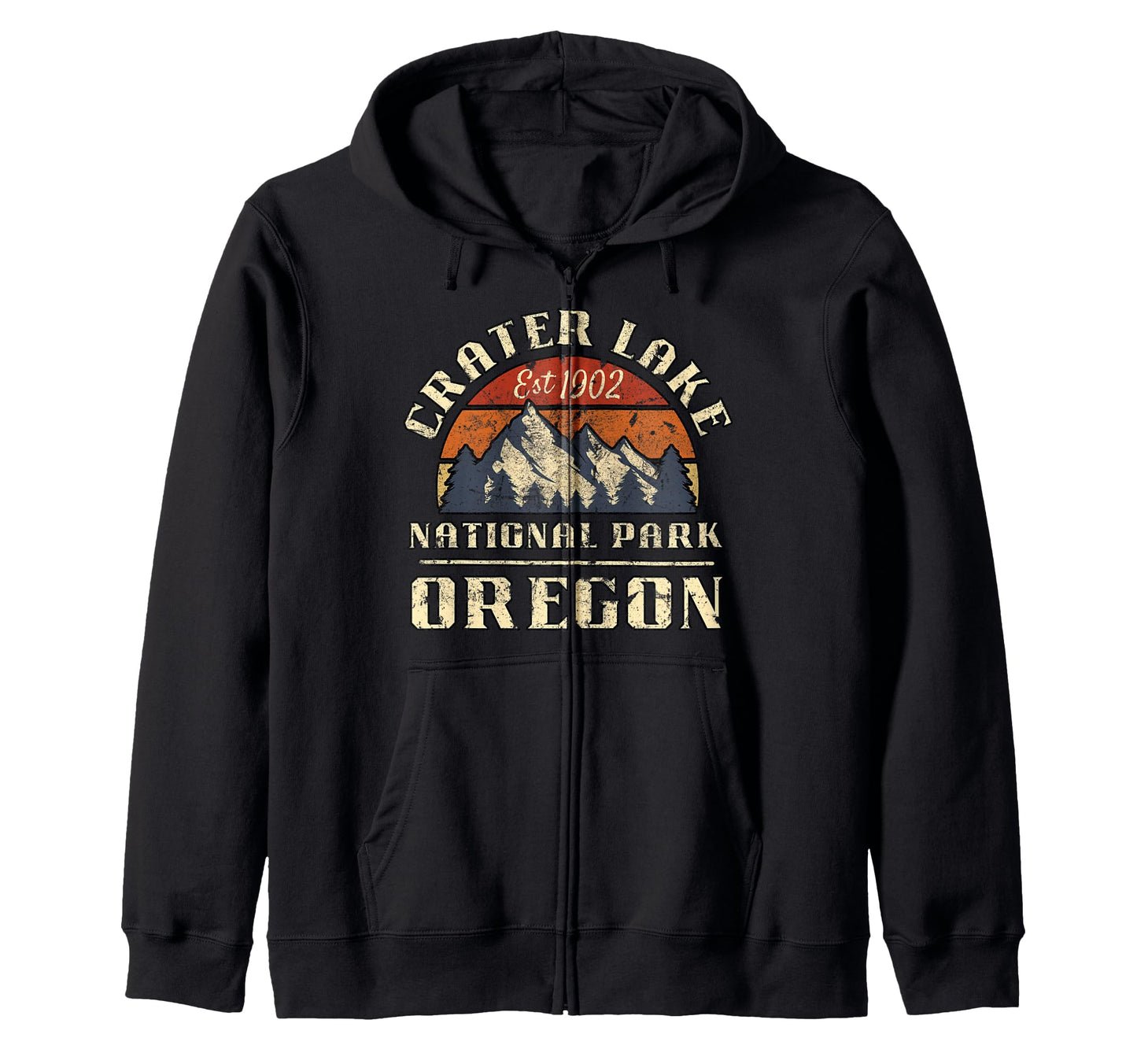 Crater Lake National Park Oregon Usa Hoodie - Custom Art Print for Adults - T-Shirt, Sweatshirt, Hoodie