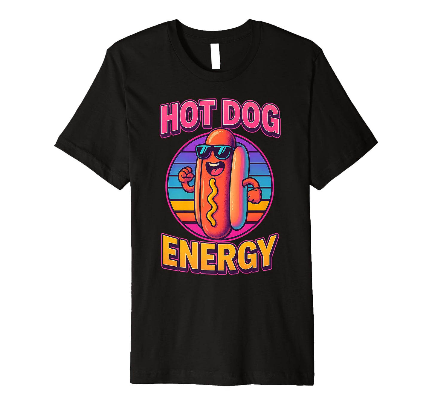 Funny Hot Dog Y2K Vaporwave Aesthetic T-Shirt - Minimalist Print Men Women - T-Shirt, Sweatshirt, Hoodie