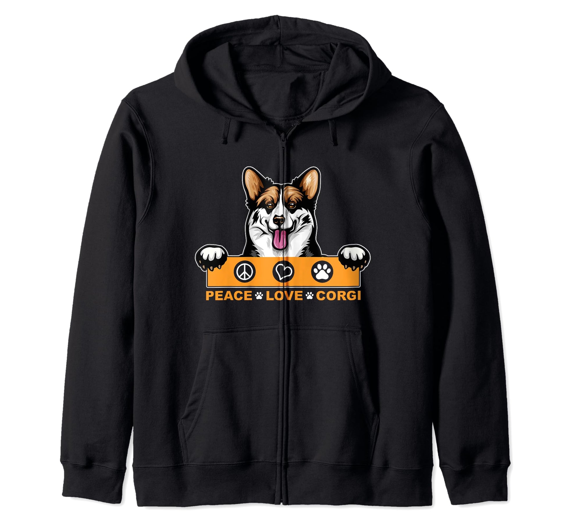 Peace Love Corgi Dog Pet K9 Gift T-Shirt - Streetwear Style Men Women - T-Shirt, Sweatshirt, Hoodie
