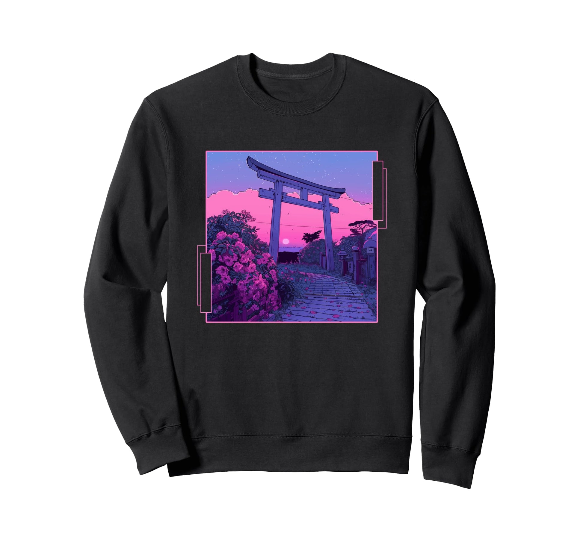 Vaporwave Japanese Aesthetic Sweatshirt - Fun Novelty Design Men Women - T-Shirt, Sweatshirt, Hoodie