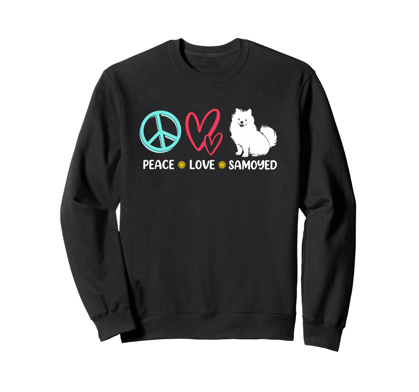 Pet Puppy Owner Peace Love Dog Sweatshirt - Aesthetic Graphic for Adults - T-Shirt, Sweatshirt, Hoodie