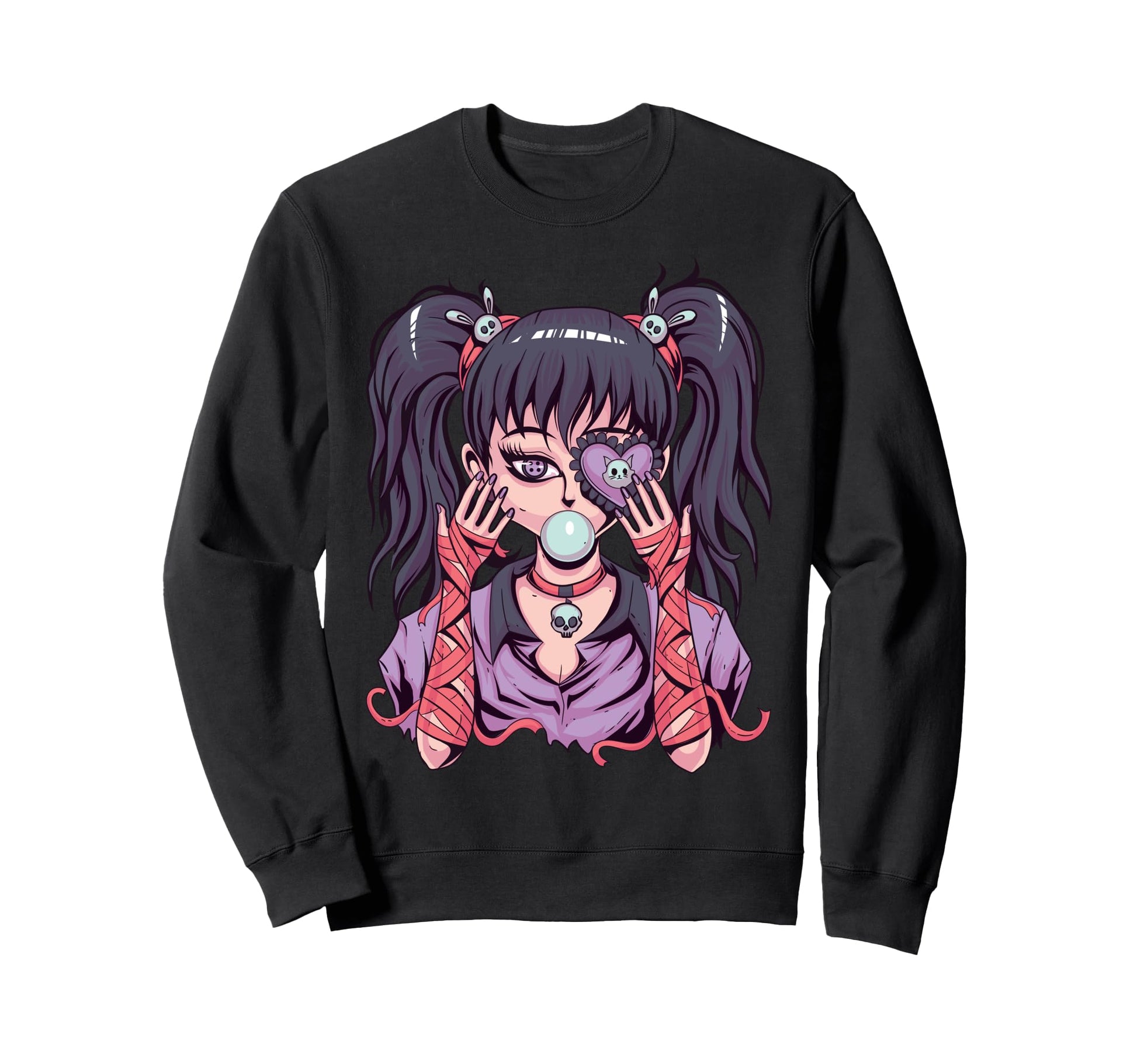 Harajuku Pastel Goth Vaporwave Sweatshirt - Streetwear Style Men Women - T-Shirt, Sweatshirt, Hoodie