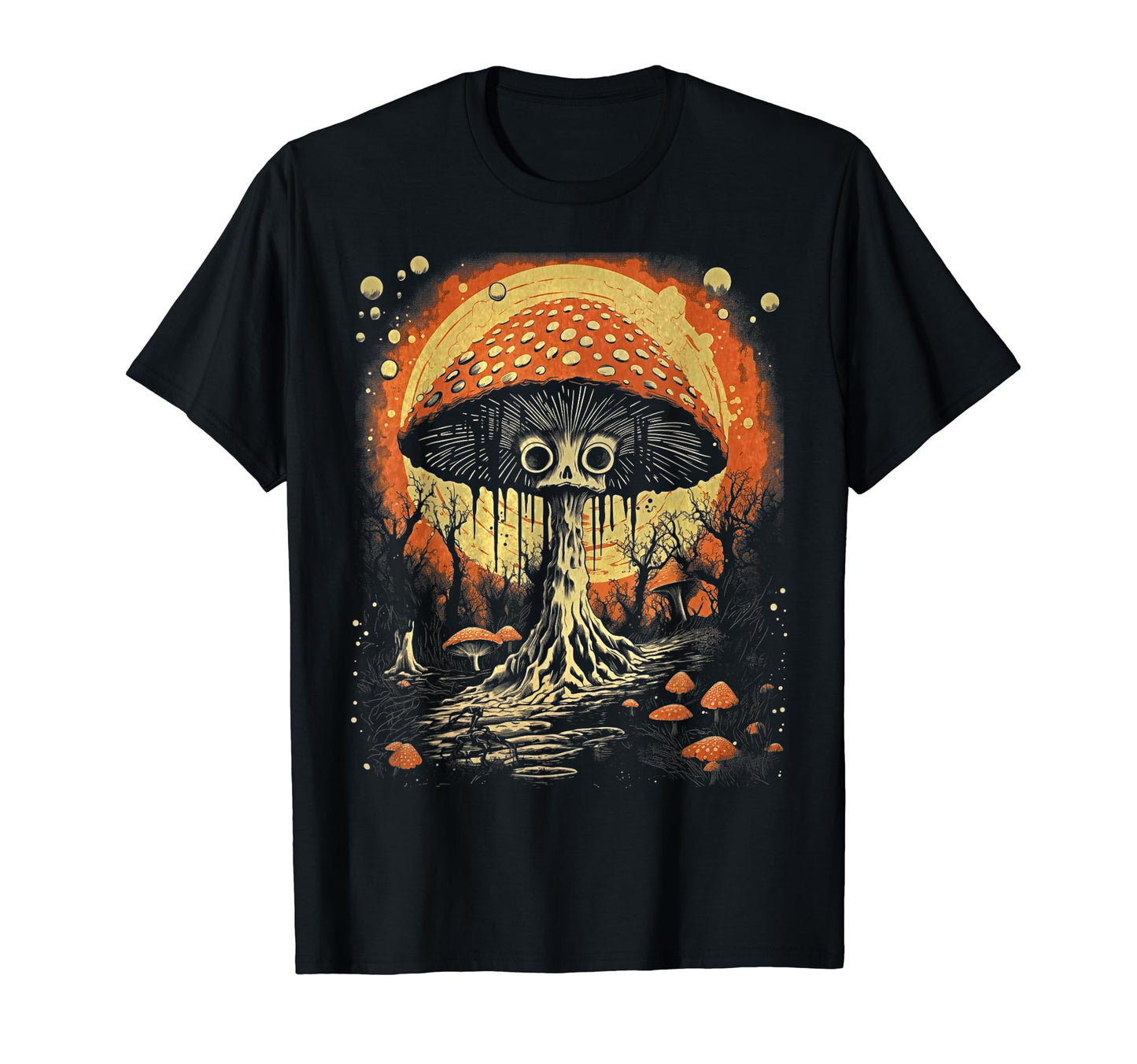 90S Grunge Mushrooms Distressed Art 139 T-Shirt - Trendy Graphic Men Women - T-Shirt, Sweatshirt, Hoodie